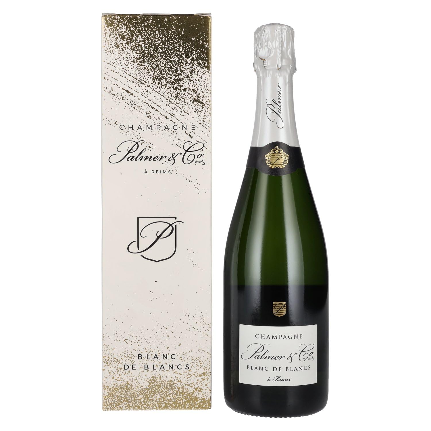 Palmer & Co Champagne Blanc de Blancs Brut 12% Vol. 0,75l en boîte cad — Piscosaveur