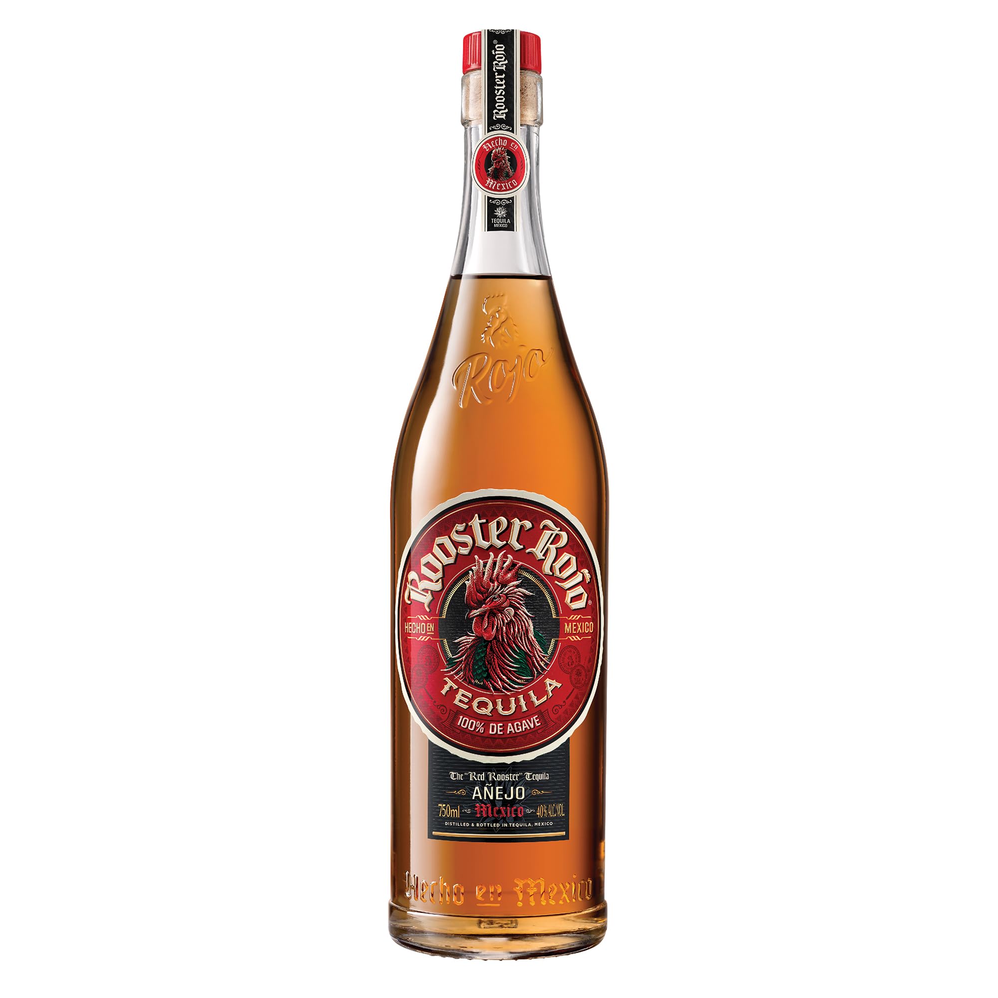 Rooster Rojo AÑEJO Tequila 100% de Agave 38% Vol. 0,7l — Piscosaveur