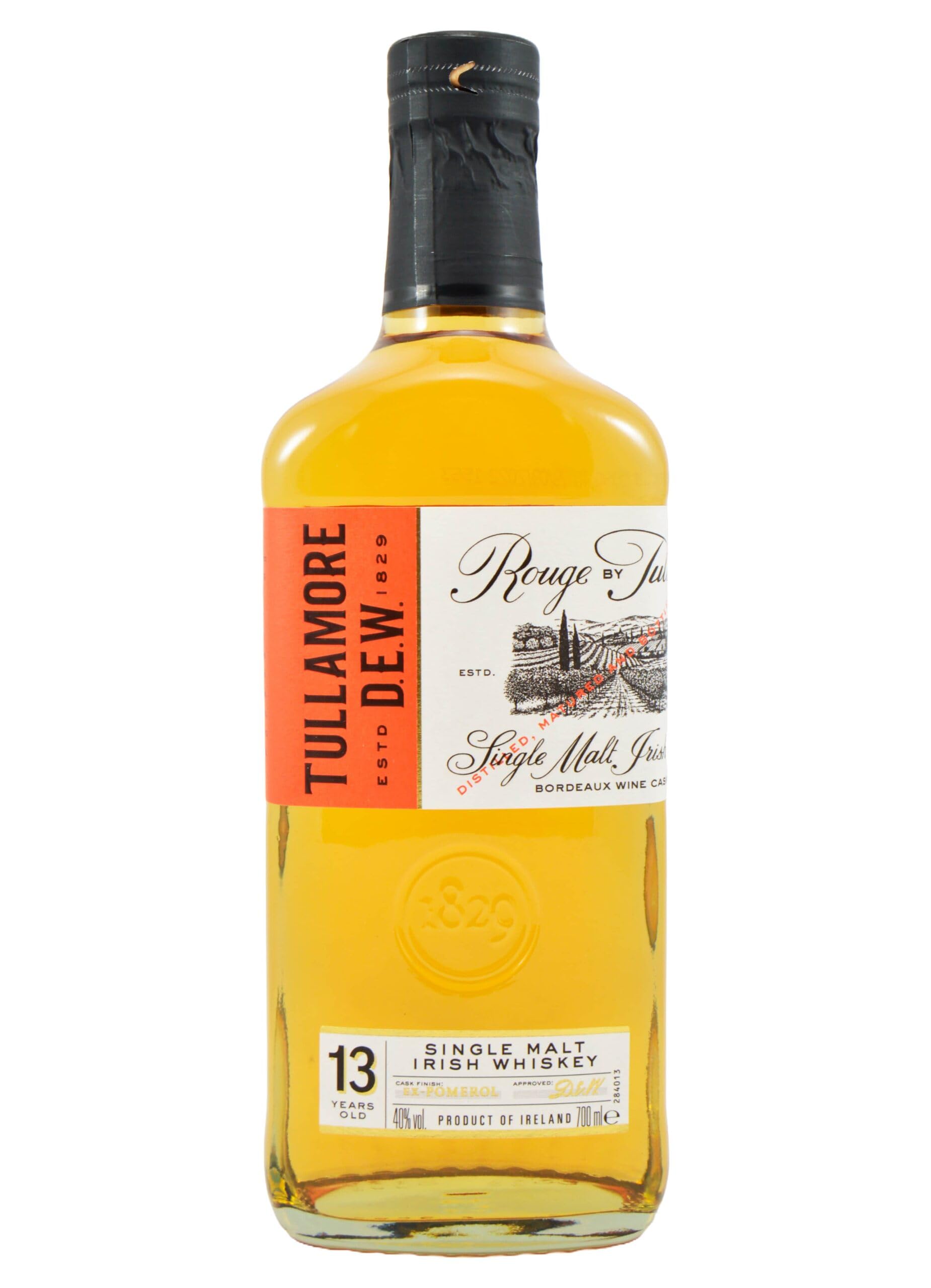 Tullamore D.E.W. ROUGE 13 Years Old Single Malt Irish Whiskey 40% Vol. — Piscosaveur