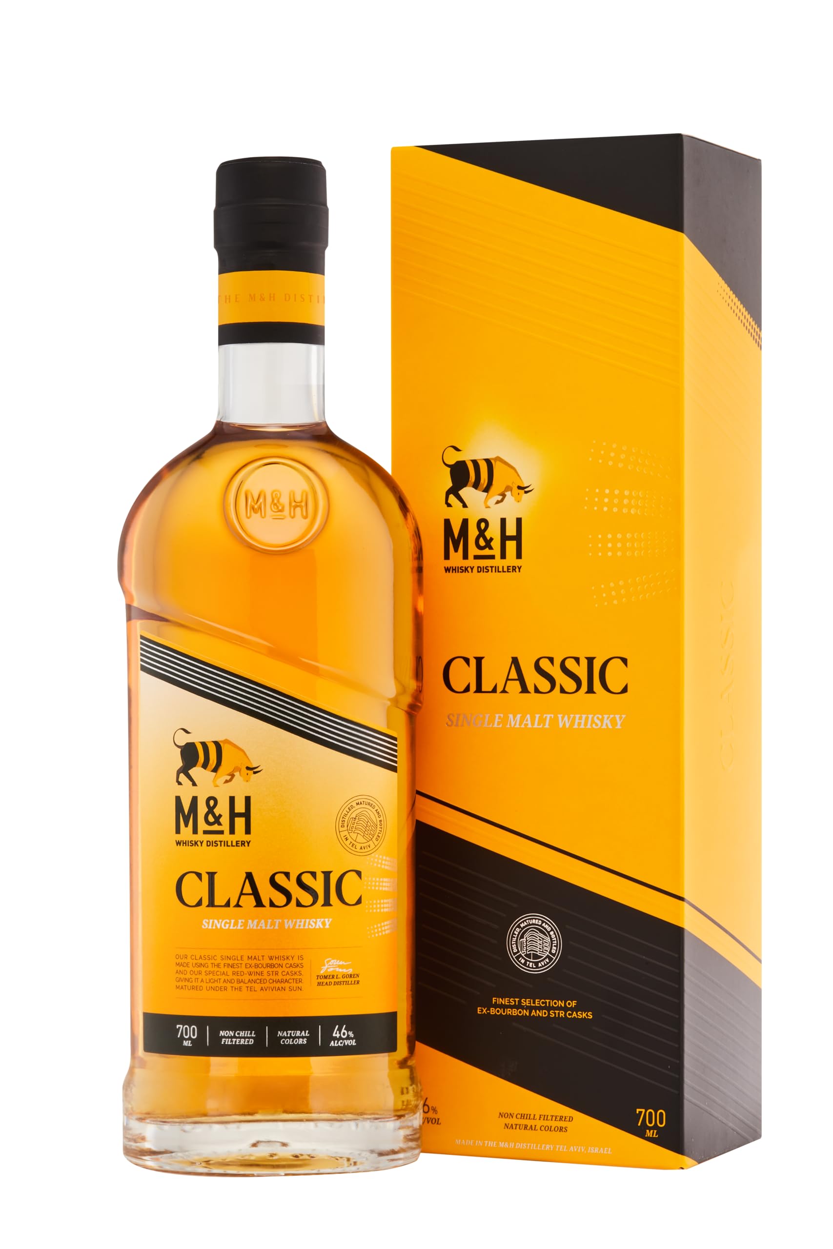 M&H Classic Single Malt Whisky 46% Vol. 0,7l