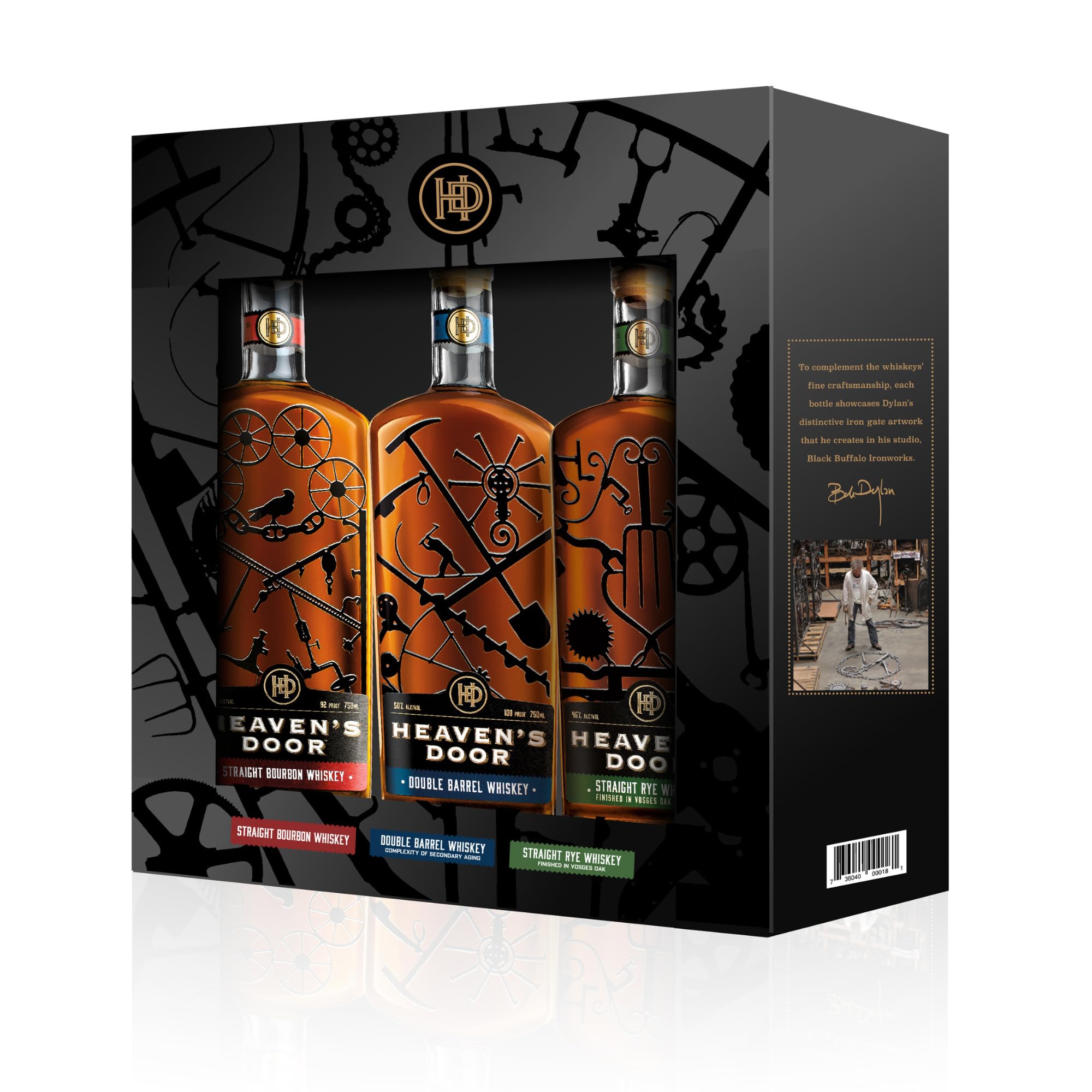 Heaven's Door Trilogy Collection Gift Set 47,3% Vol. 3x0,2l