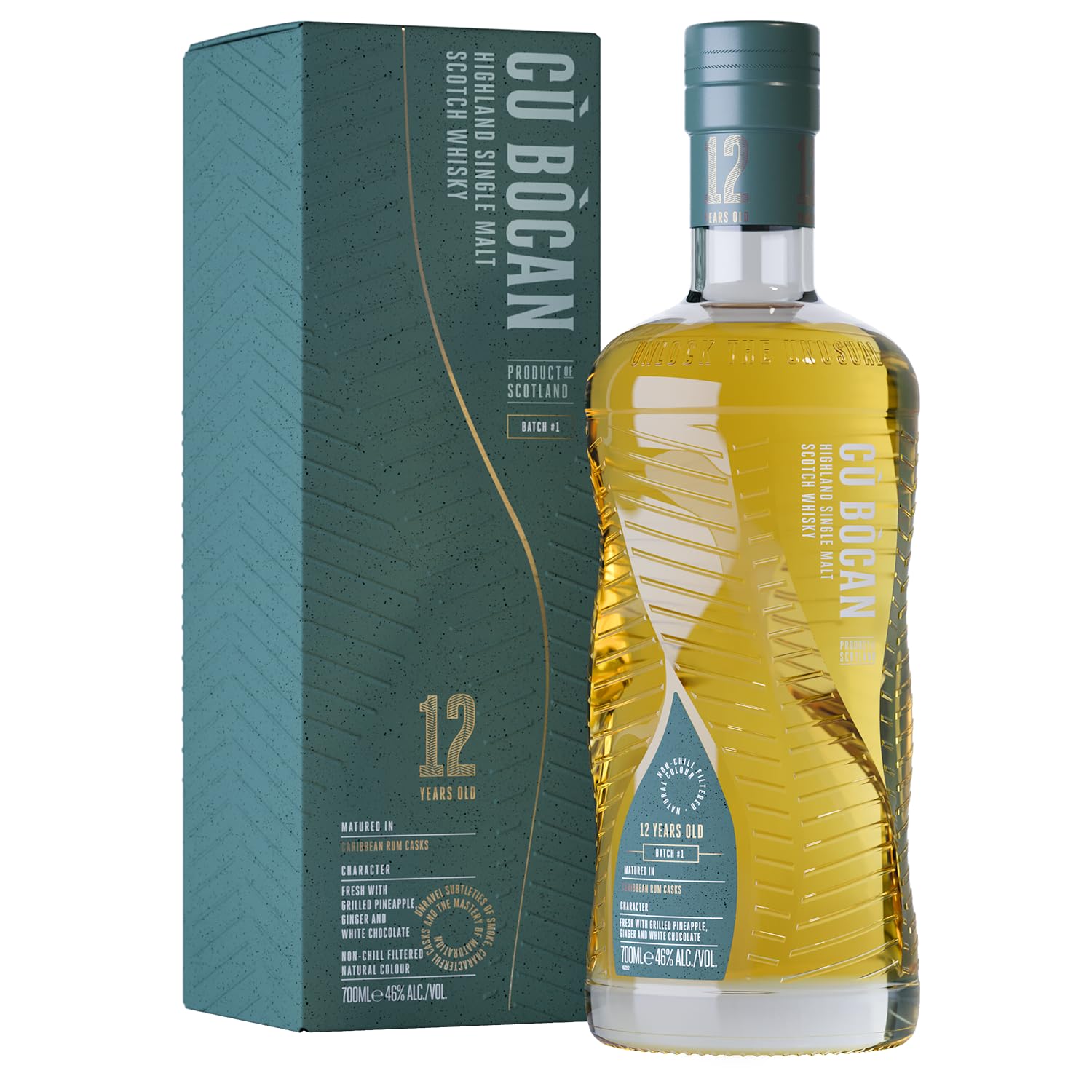 Tomatin 12 Years Old CÙ BÒCAN Highland Single Malt Batch 1 46% Vol. 0, — Piscosaveur