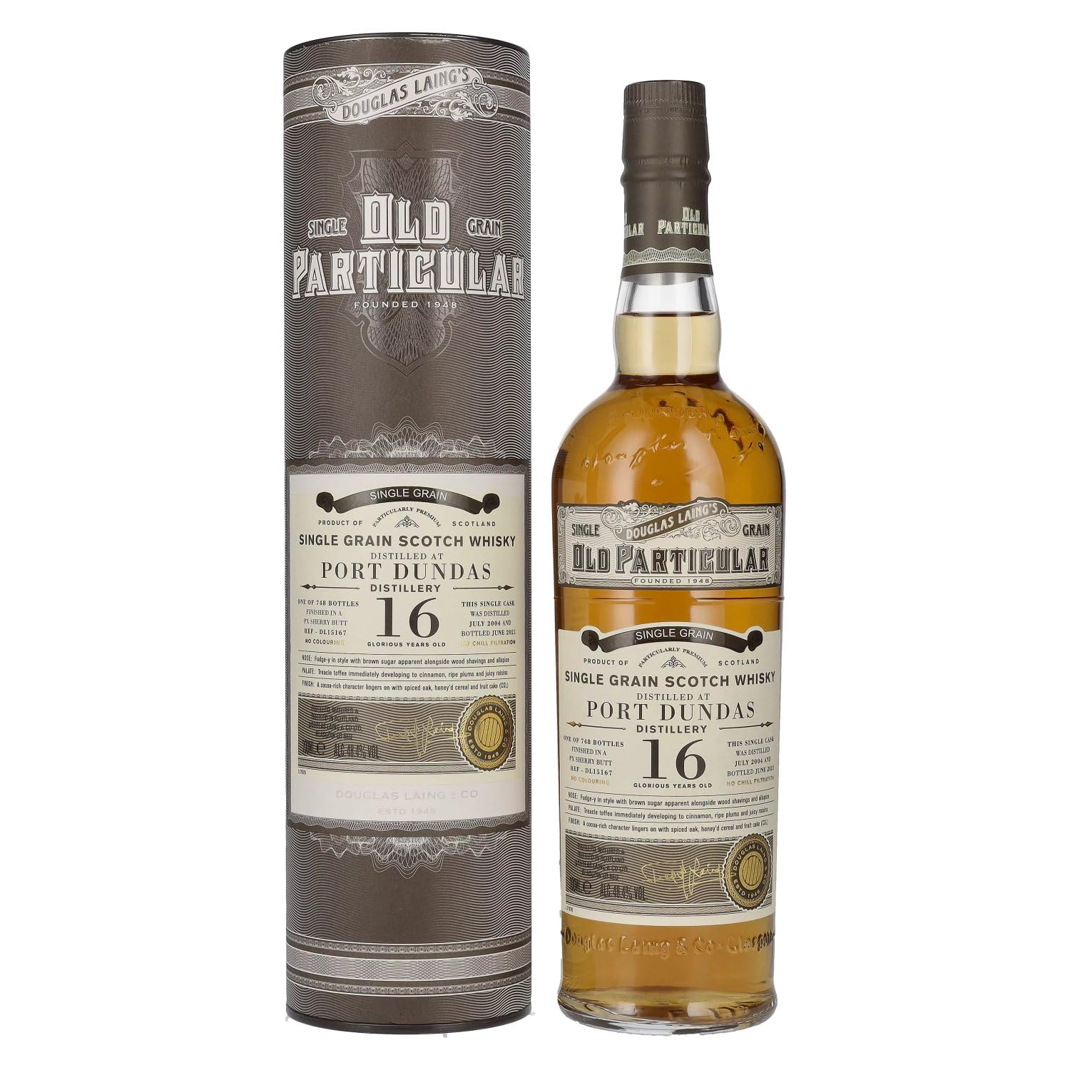 Douglas Laing OLD PARTICULAR Port Dundas 16 Years Old Singe Grain Cask — Piscosaveur
