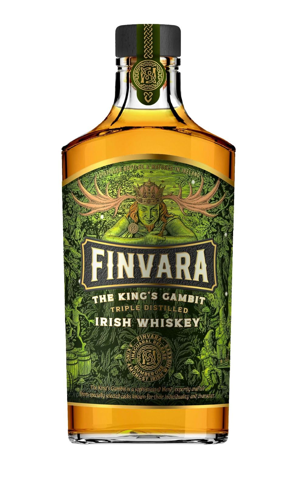 Finvara THE KING'S GAMBIT Triple Distilled Irish Whiskey 43% Vol. 0,7l — Piscosaveur