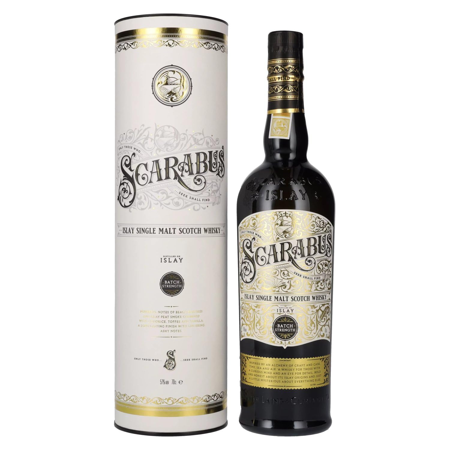 Hunter Laing SCARABUS Islay Single Malt BATCH STRENGTH 57% Vol. 0,7l e — Piscosaveur