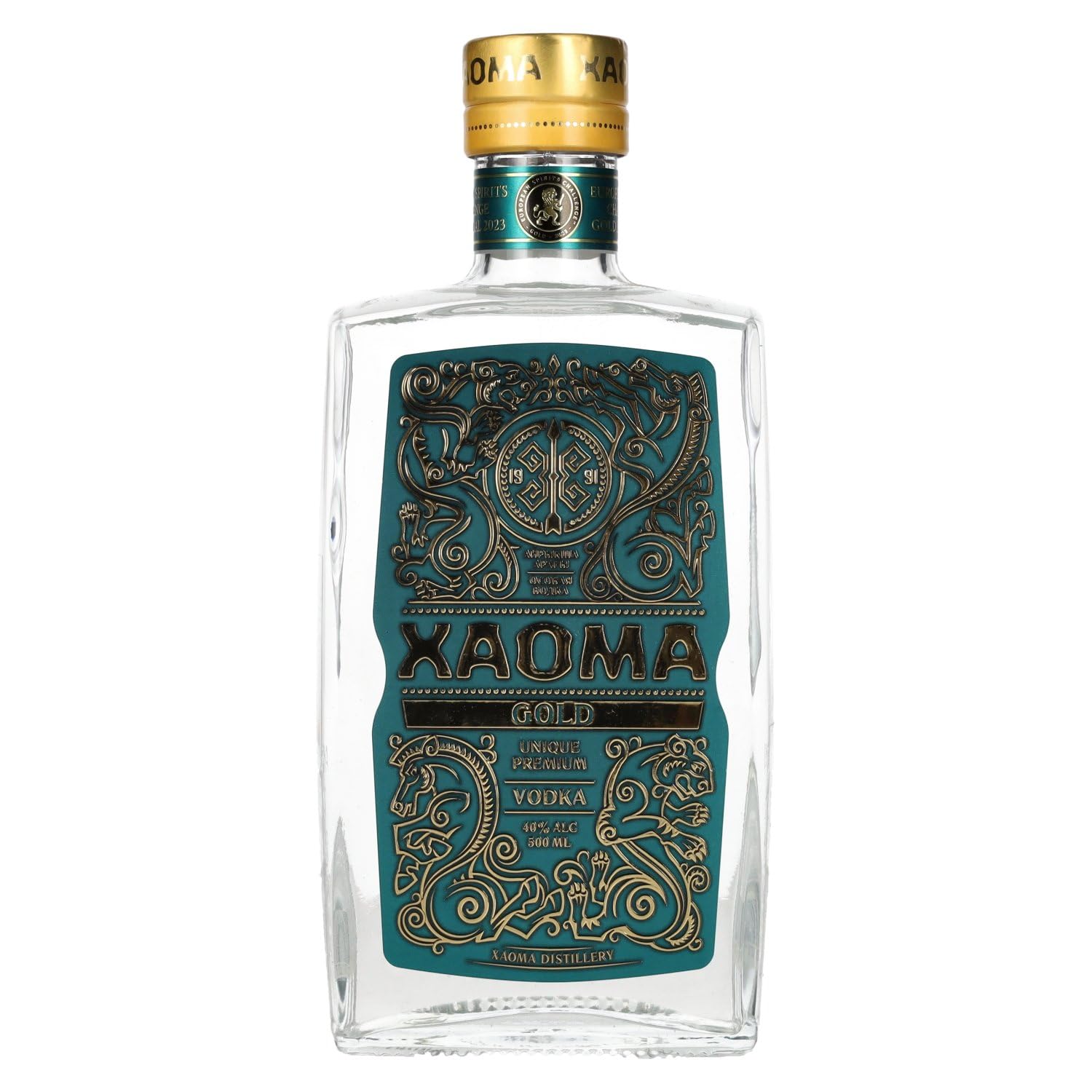 XAOMA Gold Premium Vodka 40% Vol. 0,5l