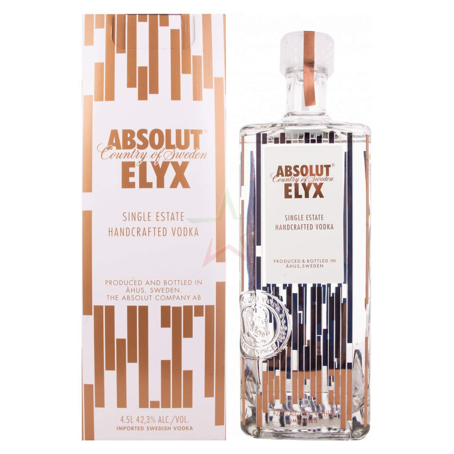 Absolut Vodka ELYX 42,3% Vol. 4,5l en boîte cadeau