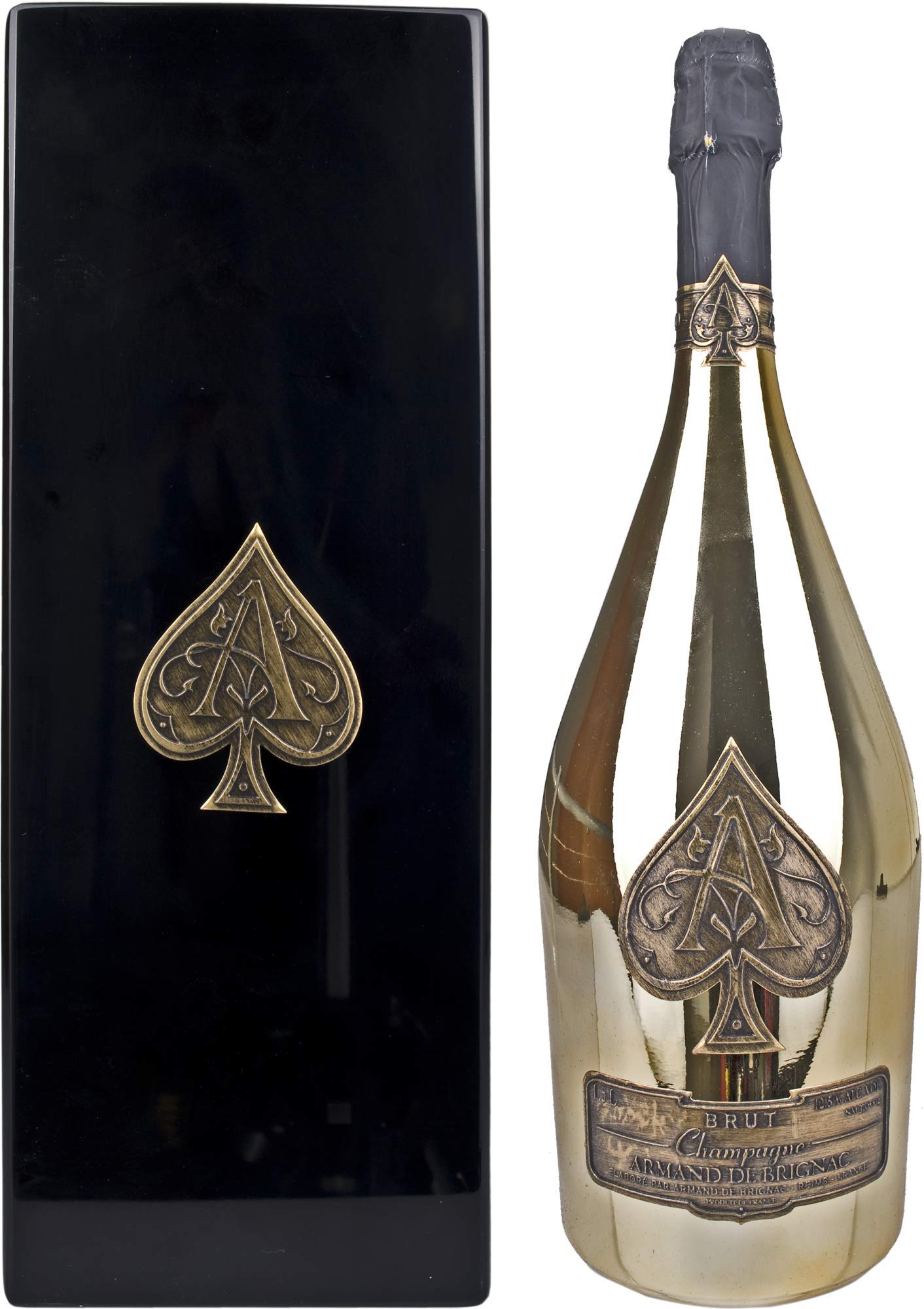 Armand de Brignac Champagne Brut Gold 12,5% Vol. 1,5l in Holzkiste — Spiritueux — Piscosaveur
