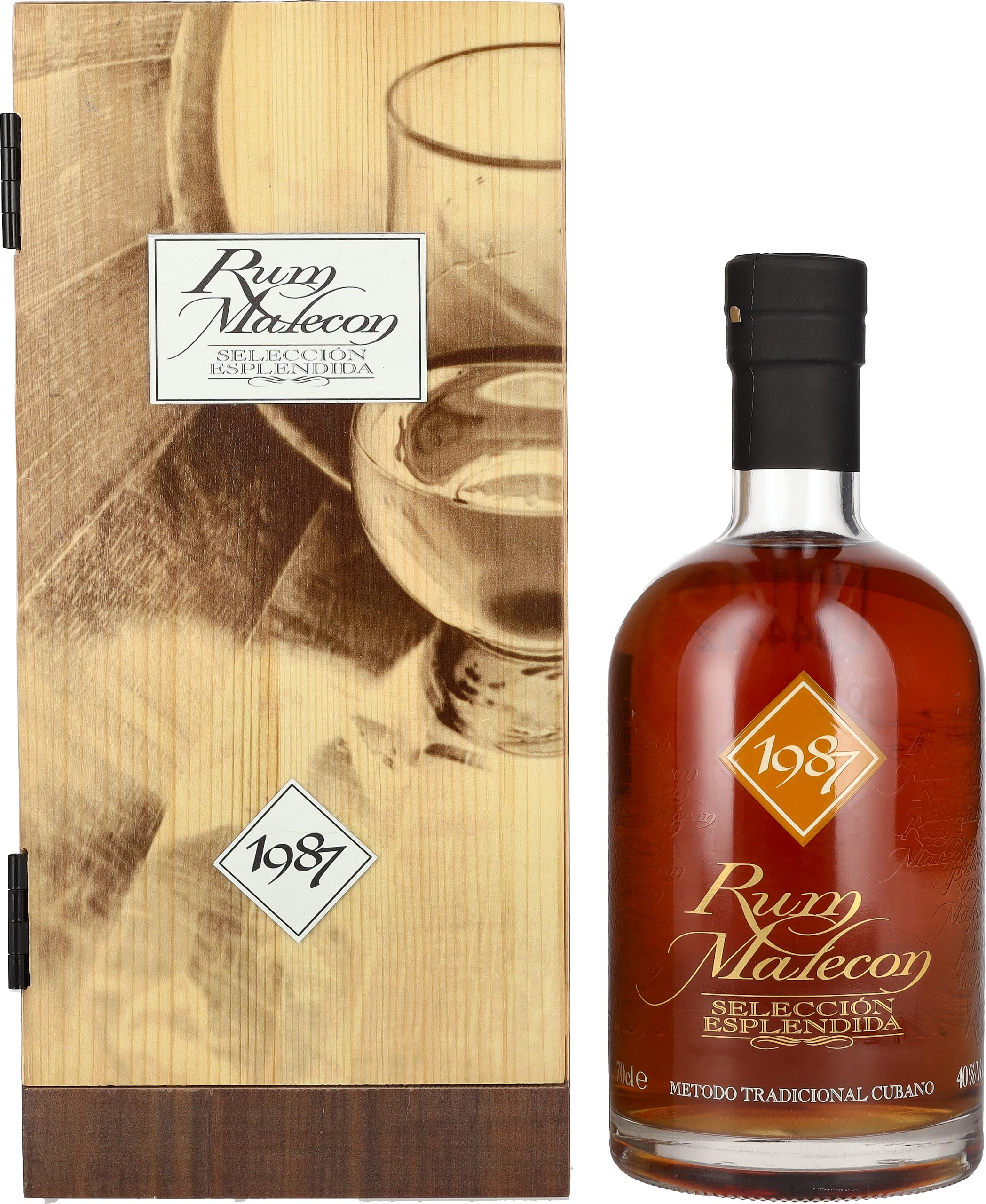 Rum Malecon SELECCIÓN ESPLENDIDA 1987 40% Vol. 0,7l in Holzkiste — Piscosaveur