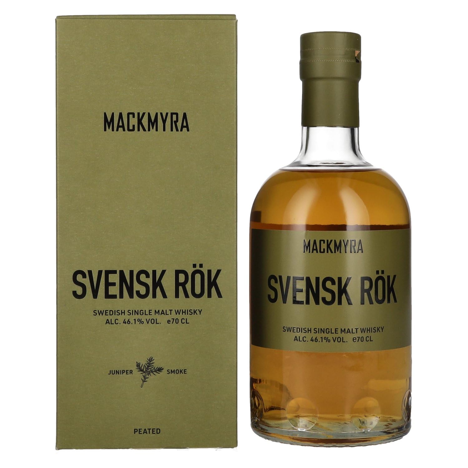 Mackmyra Svensk Rök Swedish Single Malt Whisky 46,1% Vol. 0,7l en boîte cadeau