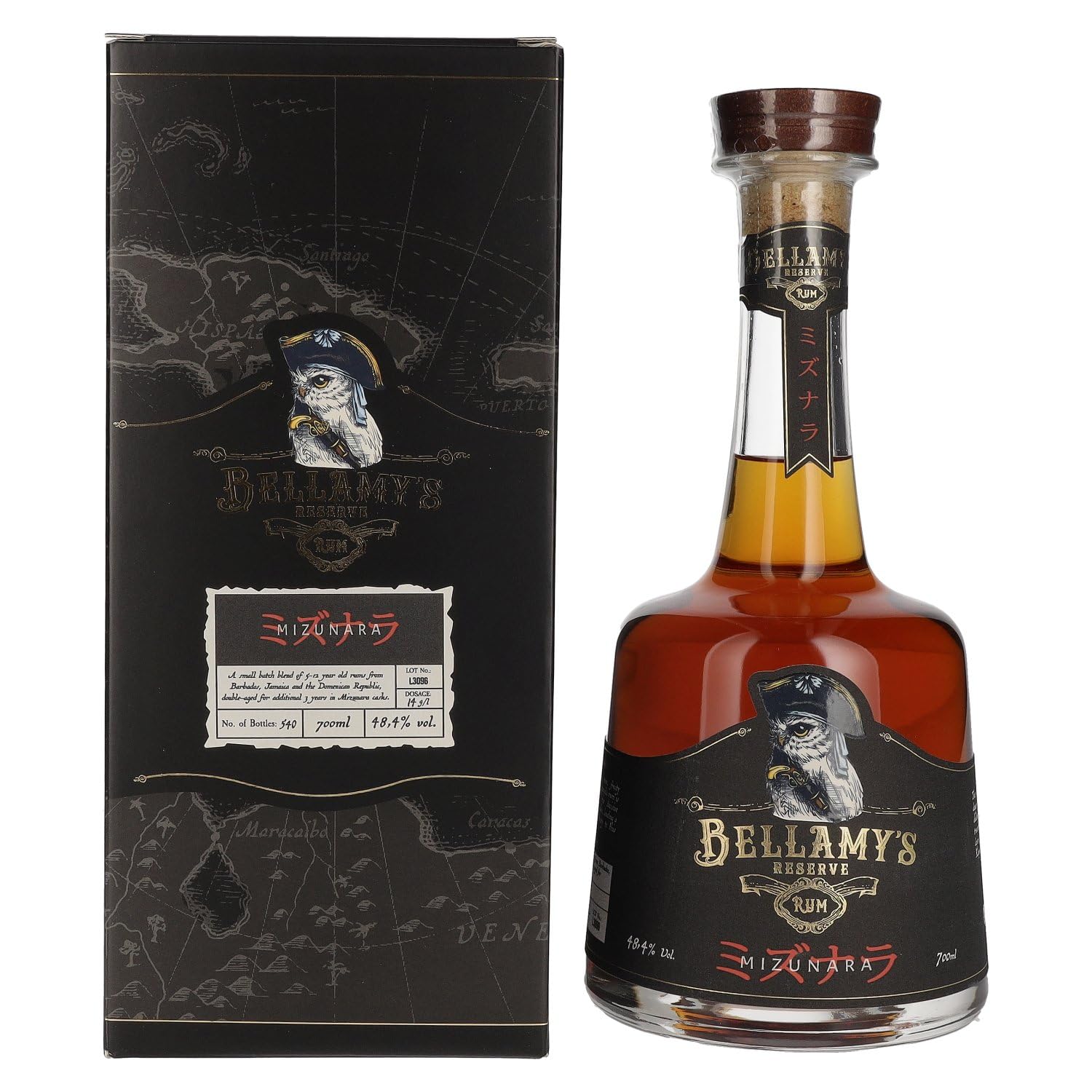 Bellamy's Reserve Rum MIZUNARA 48,4% Vol. 0,7l en boîte cadeau — Rhum — Piscosaveur