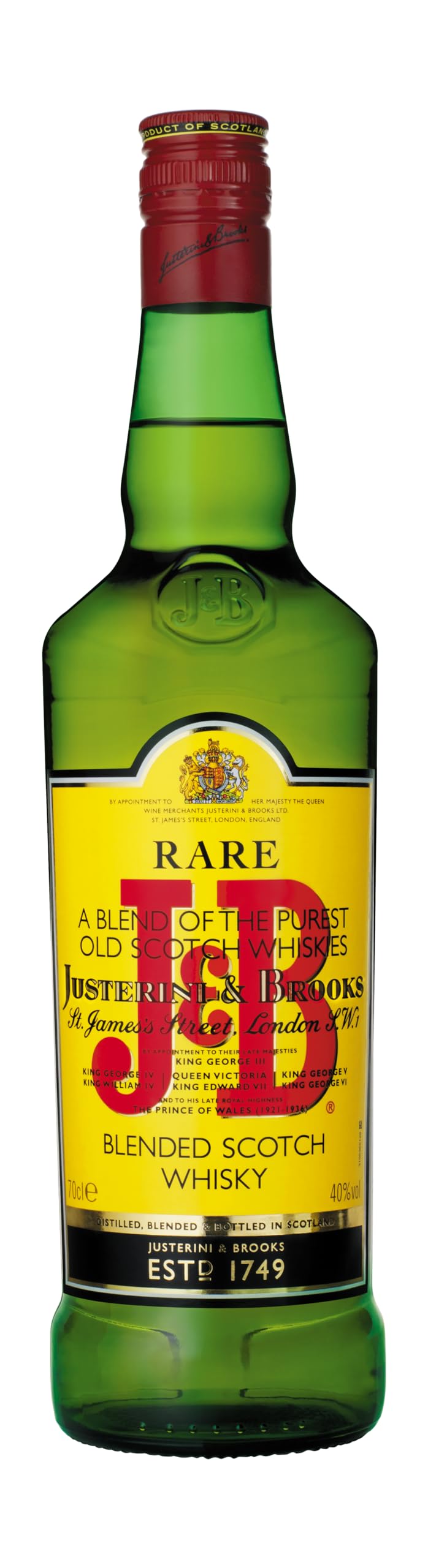 J&B Justerini & Brooks RARE Blended Scotch Whisky 40% Vol. 0,7l — Piscosaveur