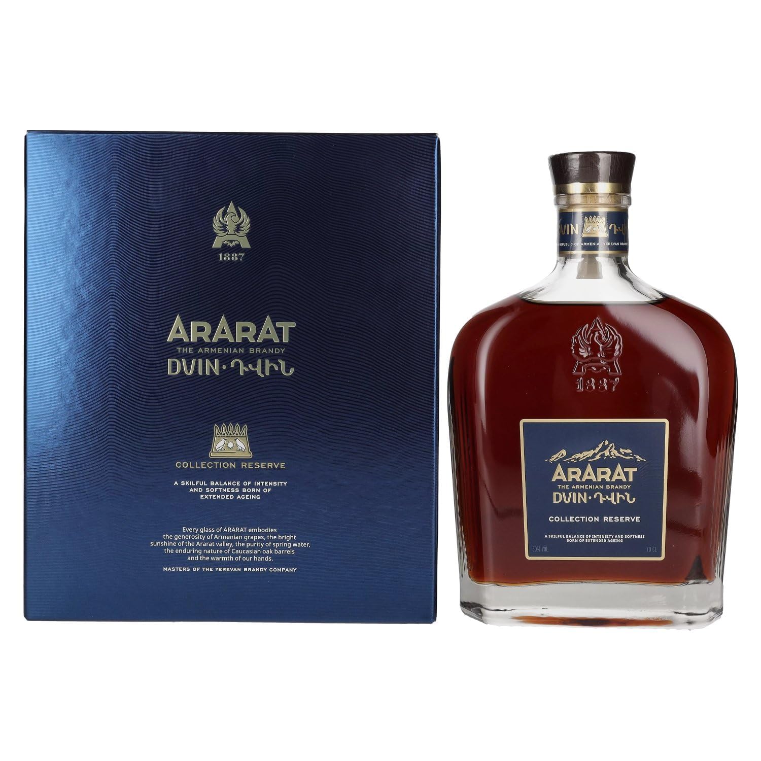 Ararat Dvin Collection Reserve 50% Vol. 0,7l en boîte cadeau — Cognac — Piscosaveur