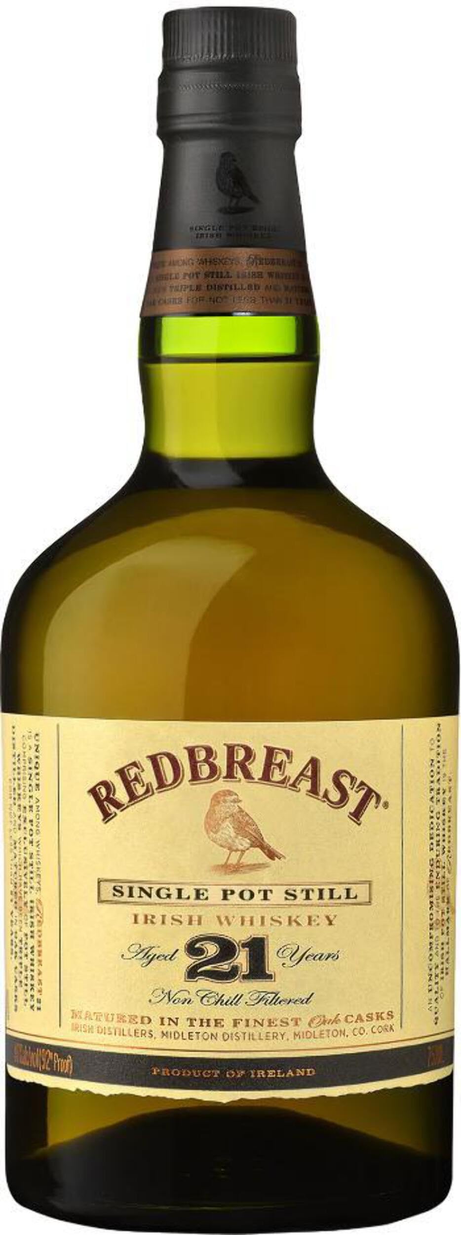 Redbreast 21 Years Old Single Pot Still Irish Whiskey 46% Vol. 0,7l in — Piscosaveur