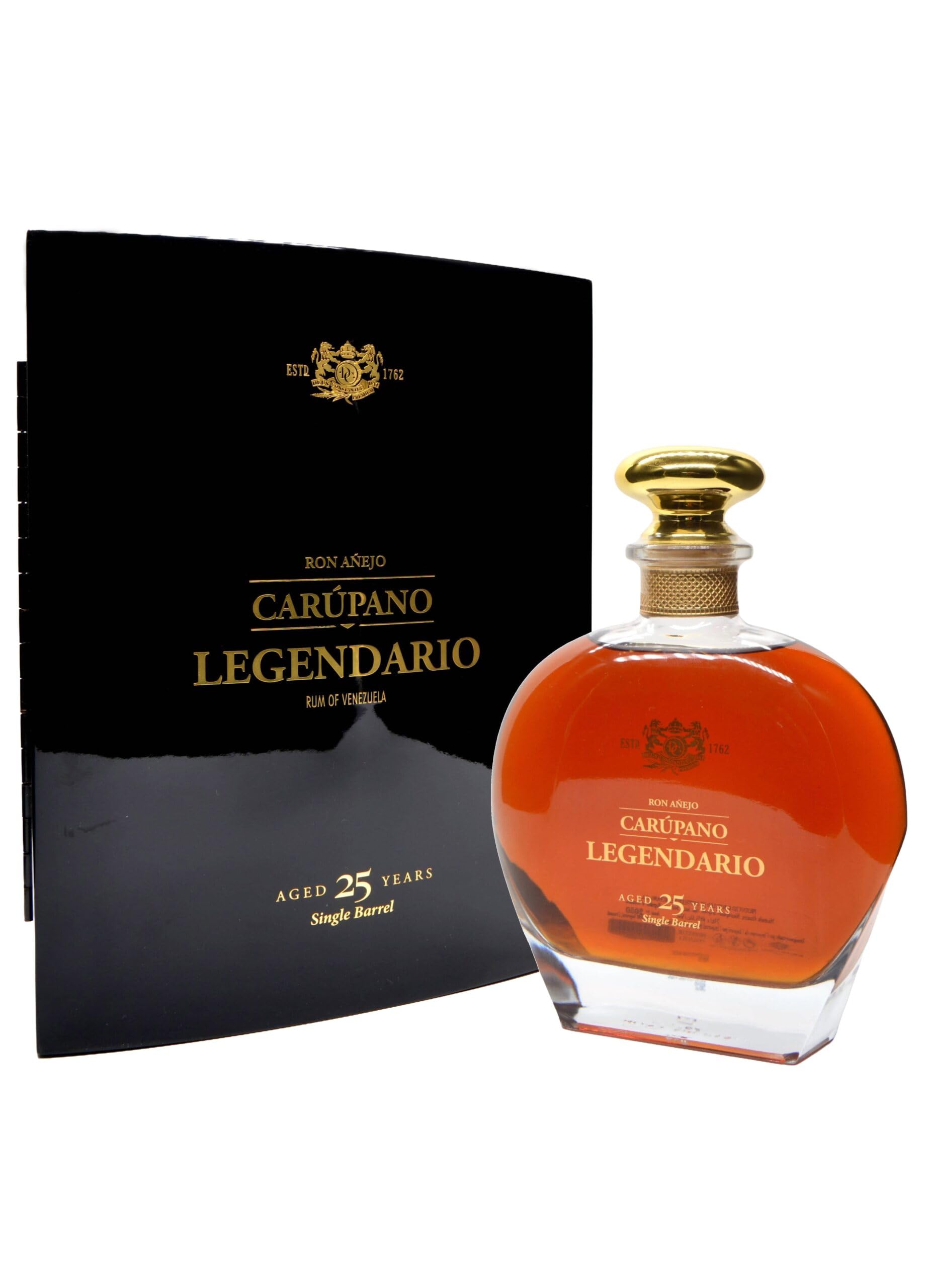 Ron Añejo Carúpano 25 Years Old Legendario Single Barrel 40% Vol. 0,7l en boîte cadeau