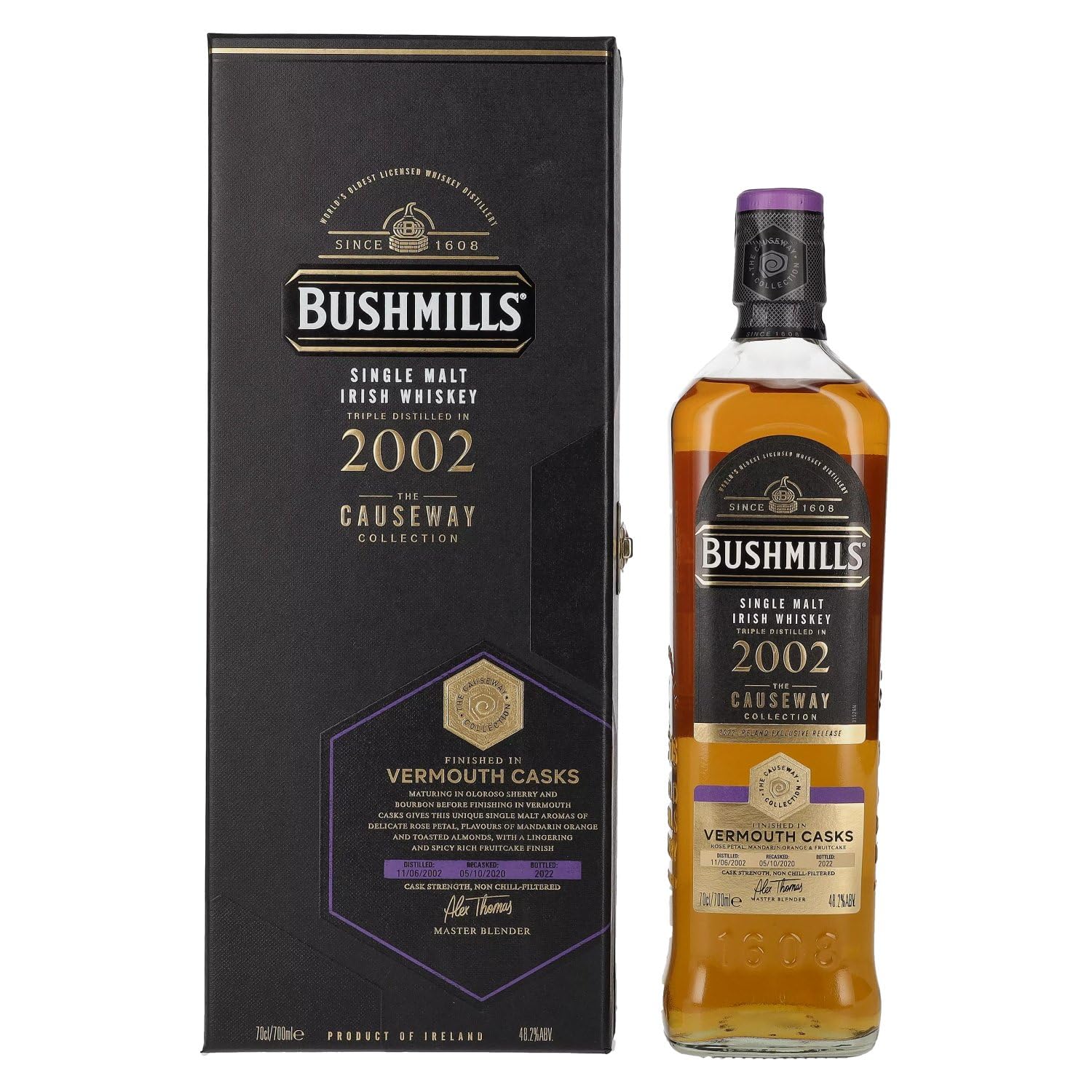 Bushmills THE CAUSEWAY COLLECTION Single Malt Vermouth Casks 2002 48,2 — Piscosaveur