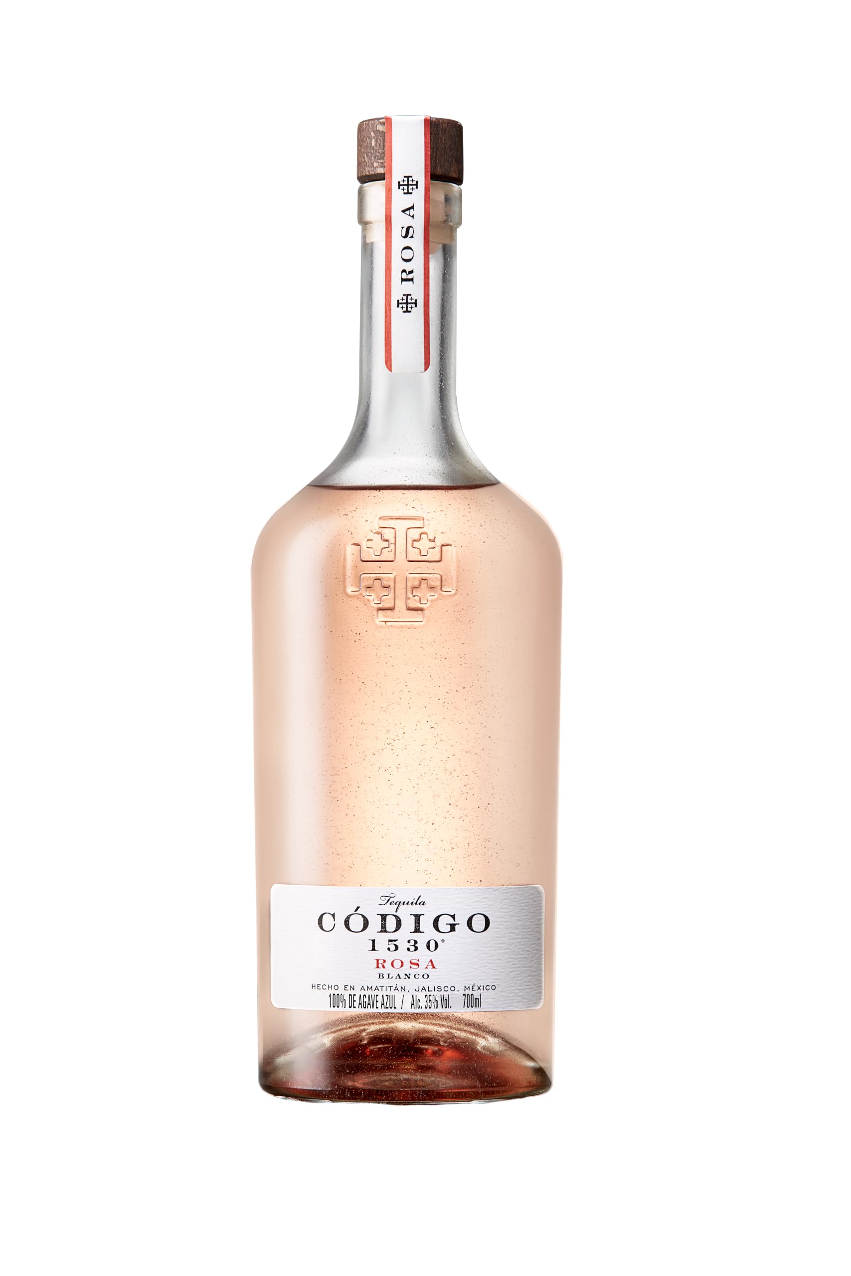 Código 1530 ROSA BLANCO Tequila 35% Vol. 0,7l