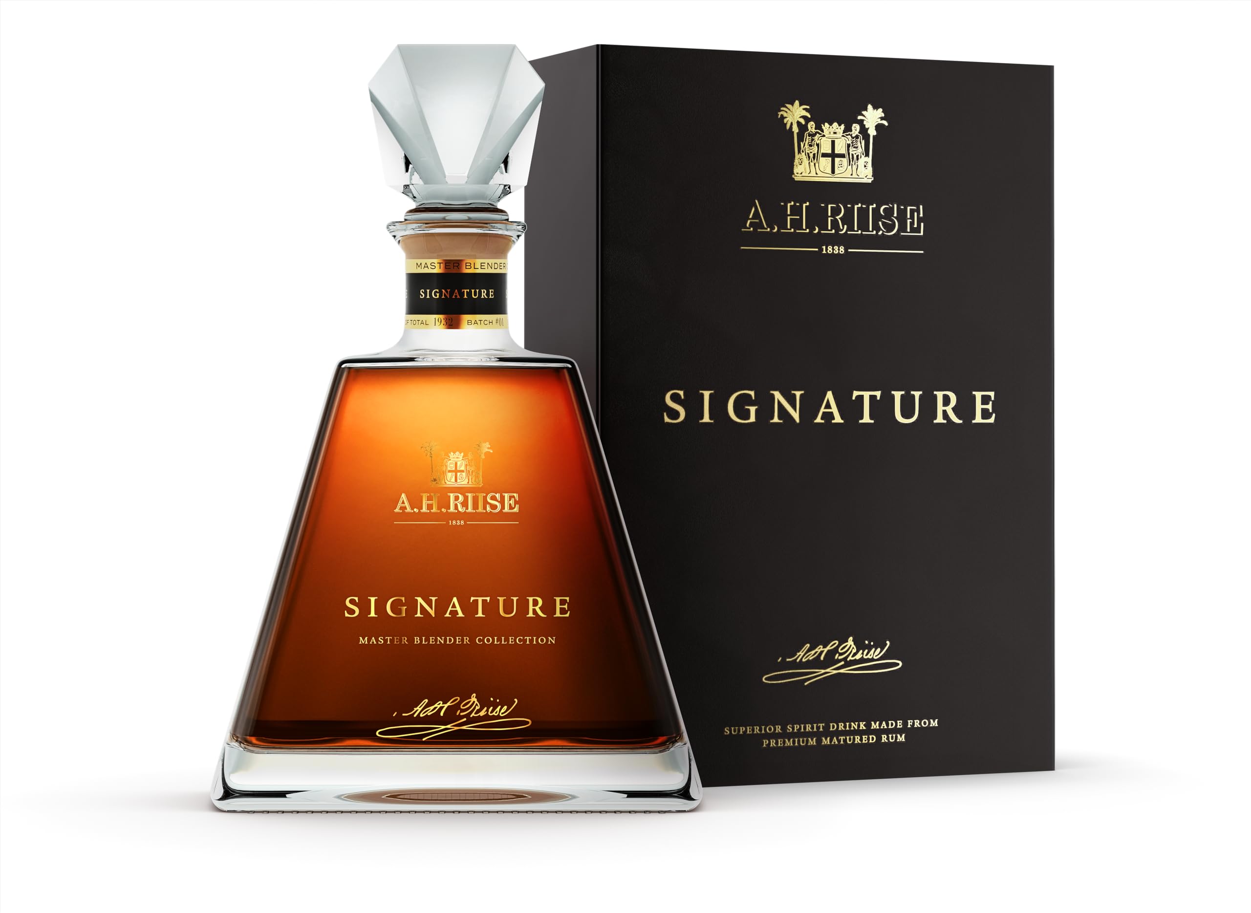 A.H. Riise SIGNATURE Master Blender Collection 43,9% Vol. 0,7l en boîte cadeau