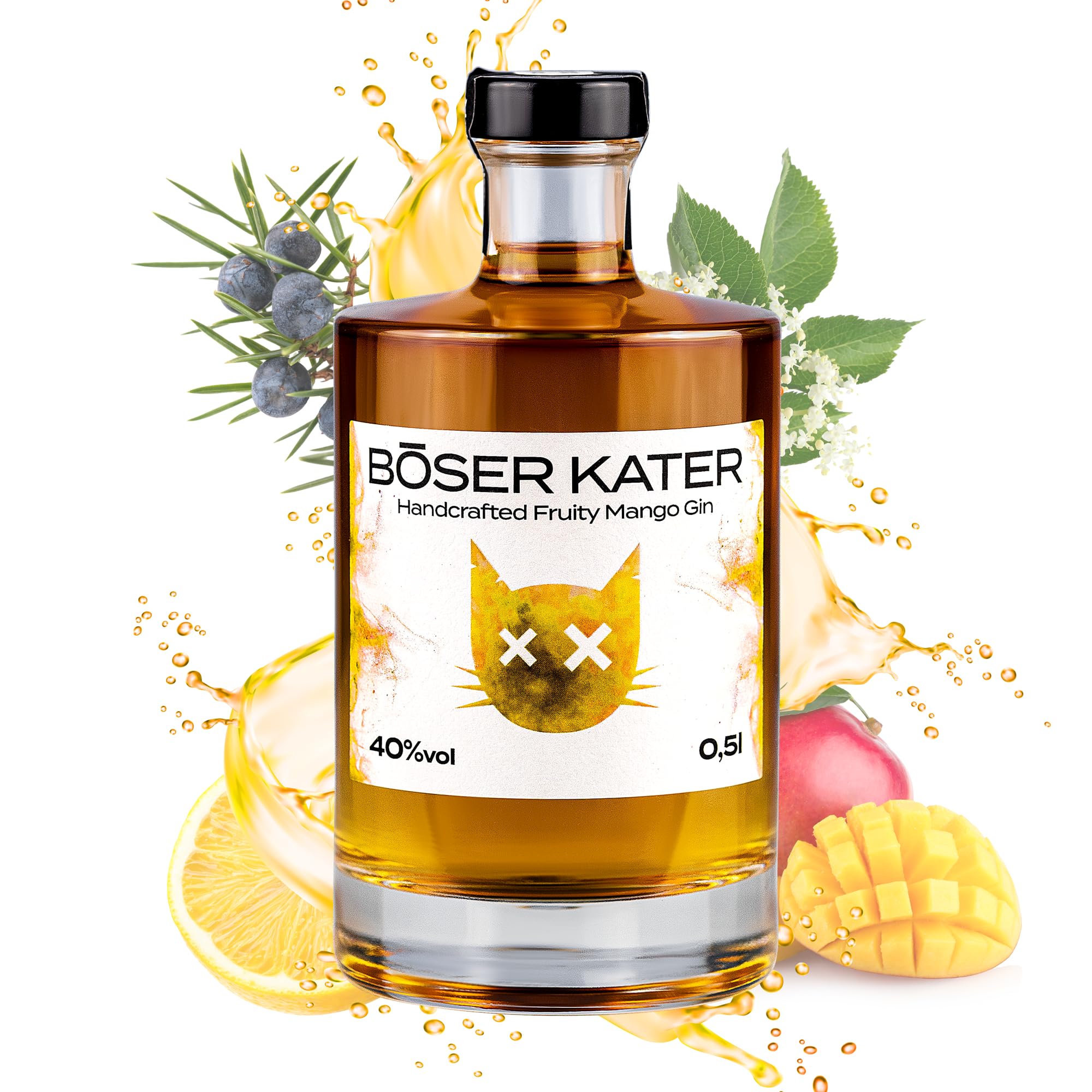 BÖSER KATER Handcrafted Fruity Mango Gin 40% Vol. 0,5l — Piscosaveur