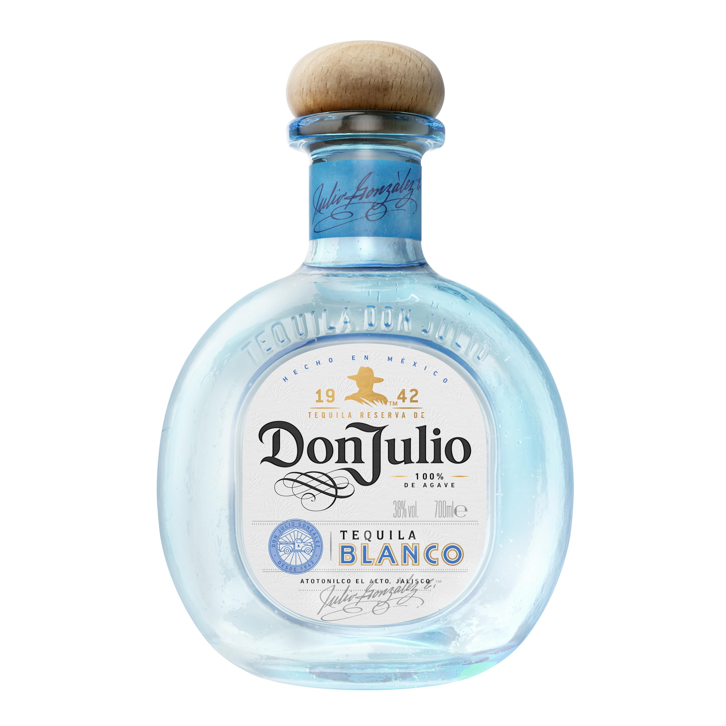Don Julio Tequila Blanco 100% Agave 38% Vol. 0,7l en boîte cadeau — Piscosaveur