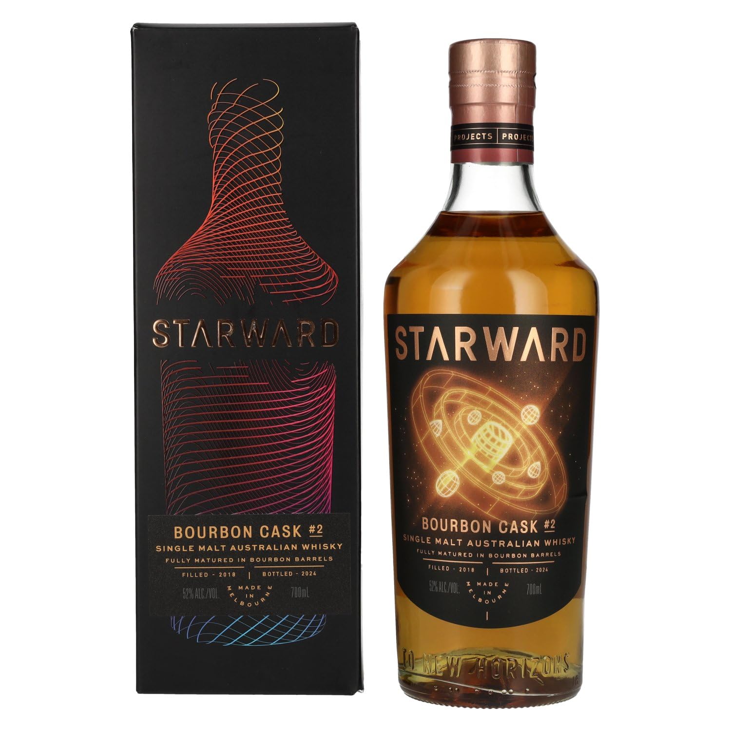 Starward BOURBON CASK Single Malt Australian Whisky # 2 52% Vol. 0,7l en boîte cadeau
