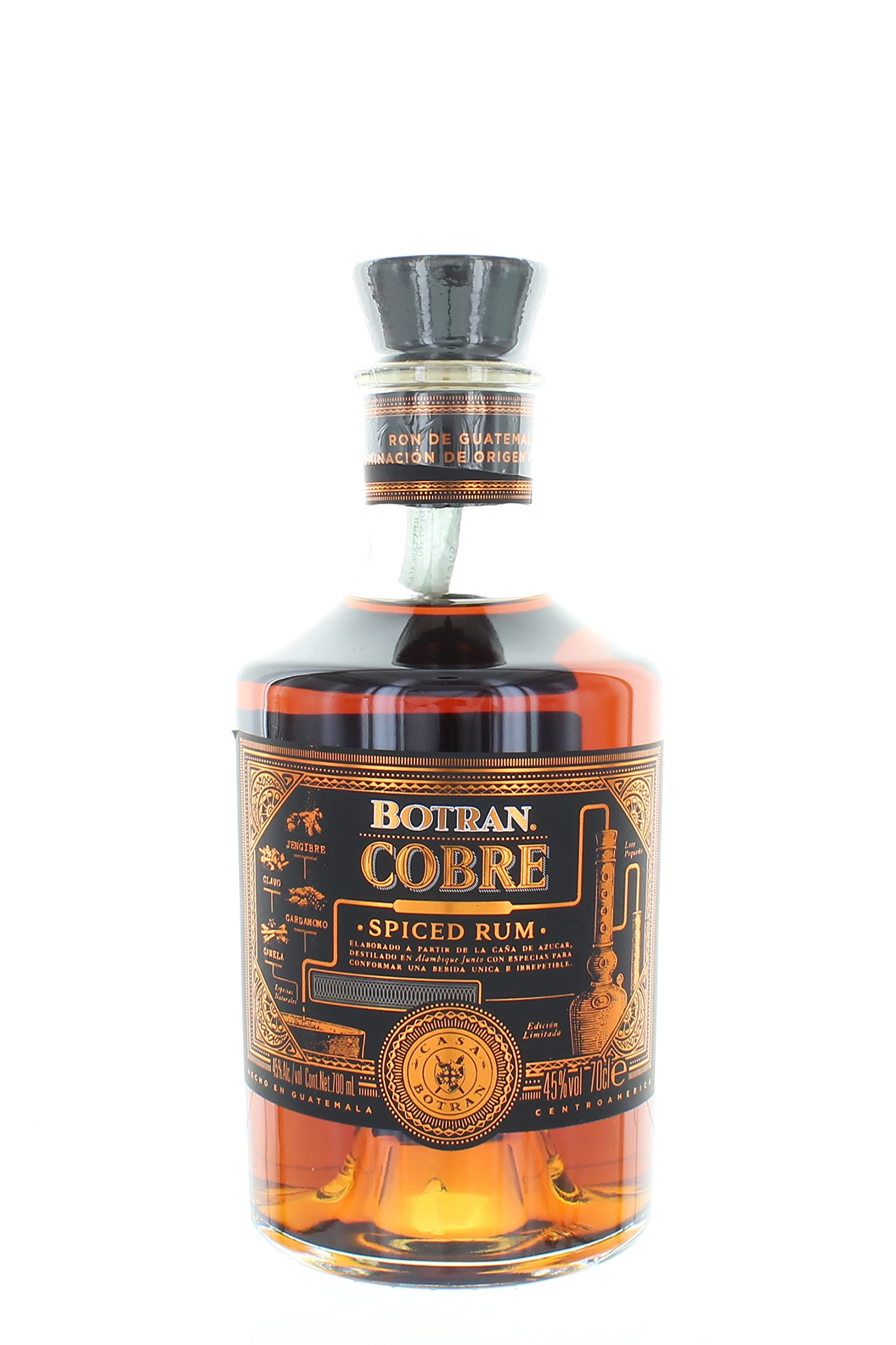 Botran Ron COBRE Spiced Rum Edición Limitada 45% Vol. 0,7l en boîte cadeau