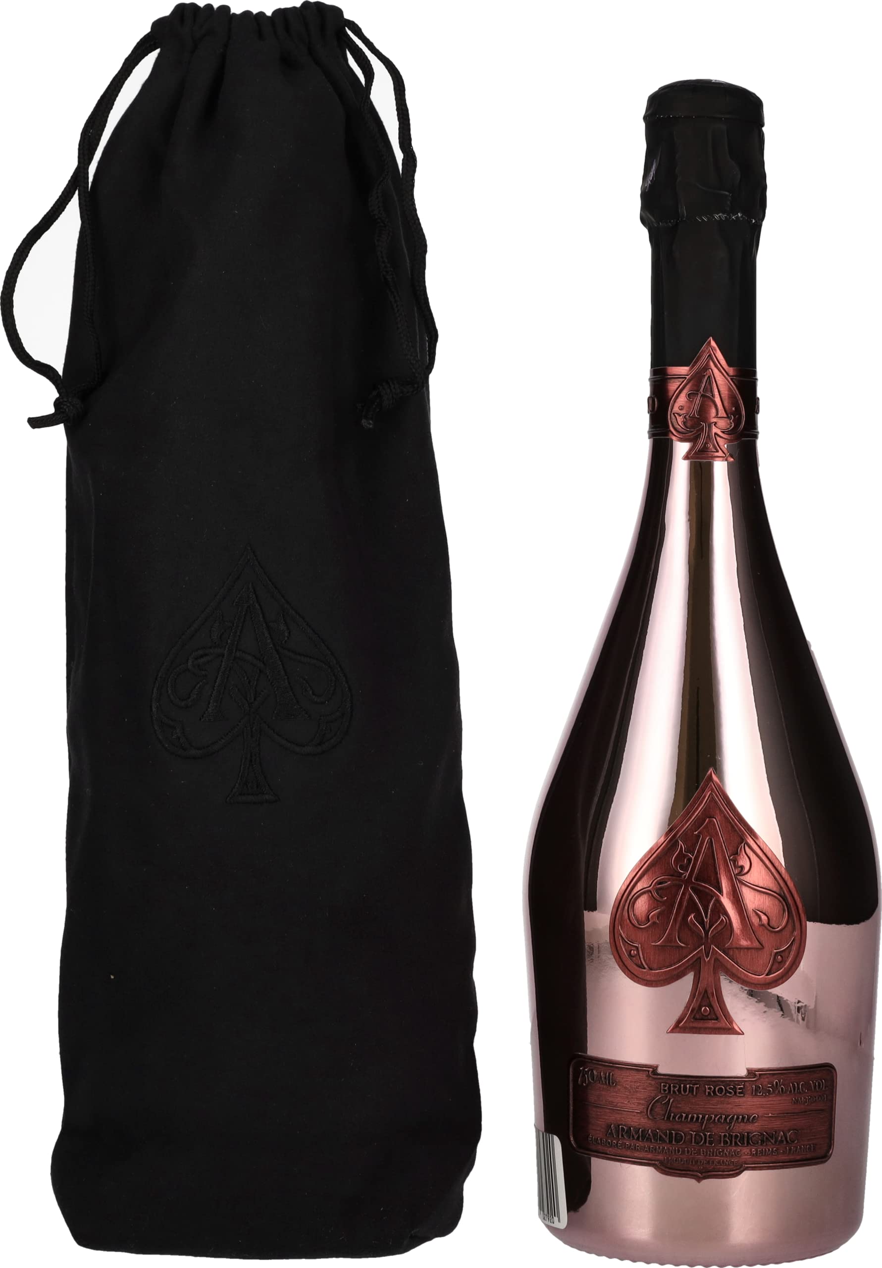 Armand de Brignac Champagne Rosé Brut 12,5% Vol. 0,75l in Velvet Bag — Spiritueux — Piscosaveur
