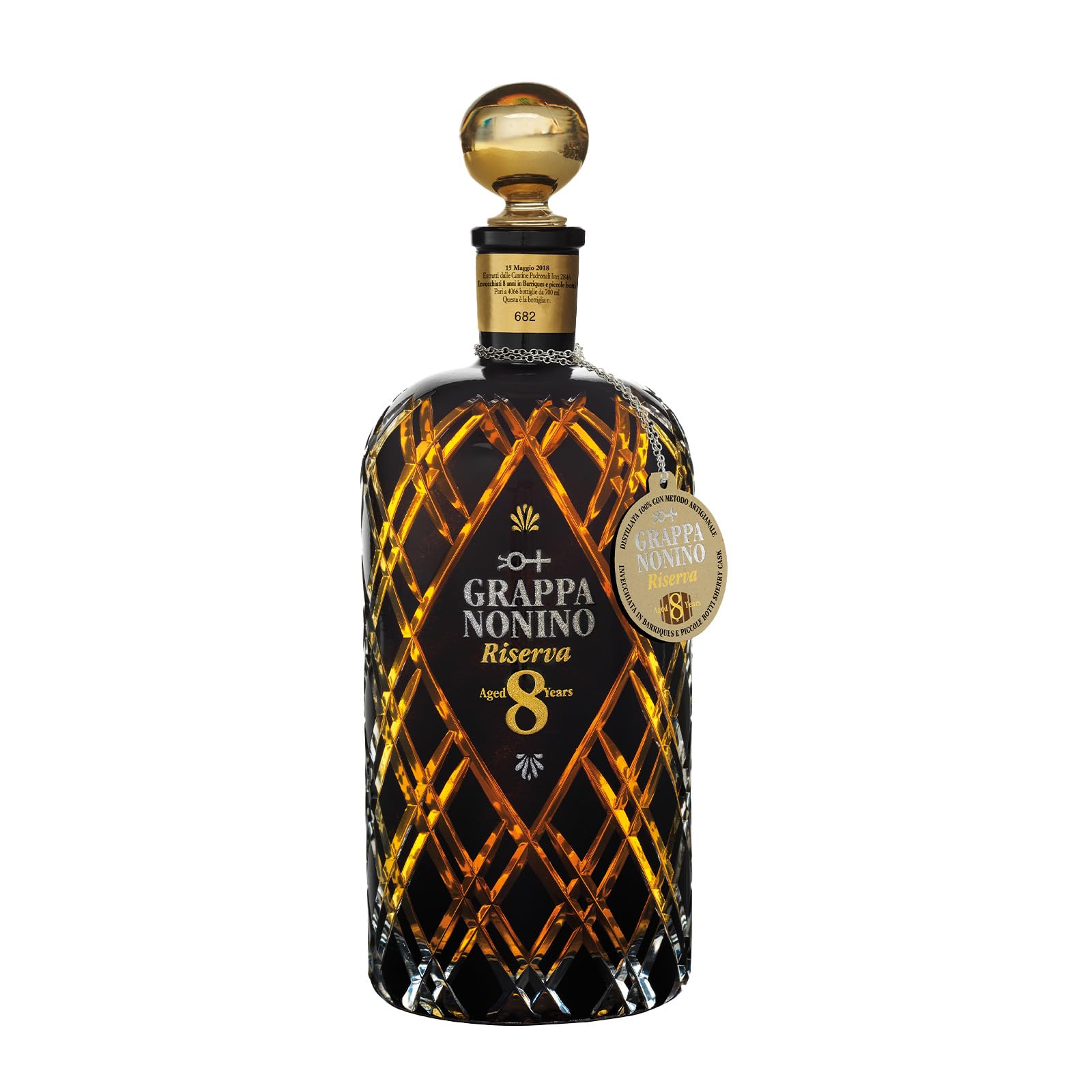 Nonino Grappa Riserva 8 Years Old 43% Vol. 0,7l en boîte cadeau — Piscosaveur