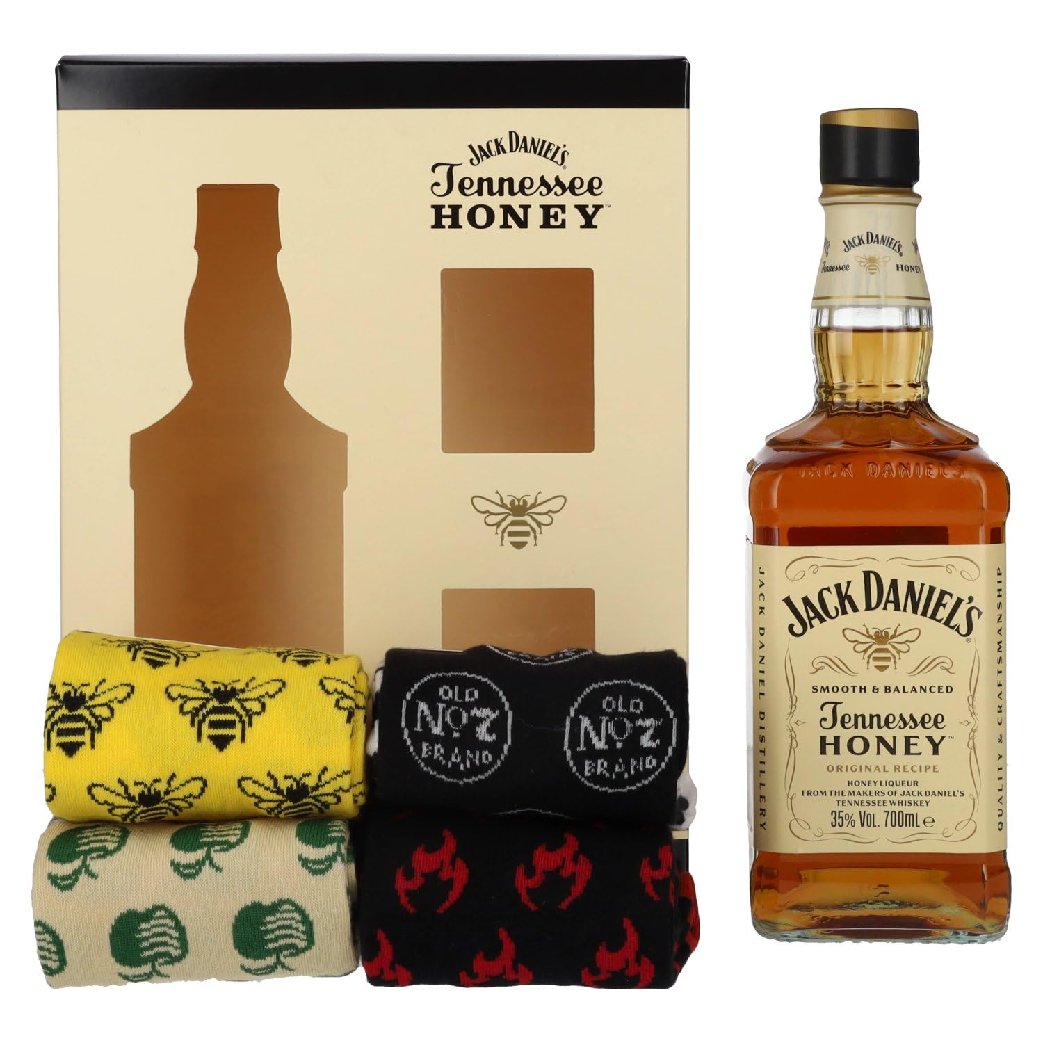 Jack Daniel's Tennessee HONEY 35% Vol. 0,7l avec Socken