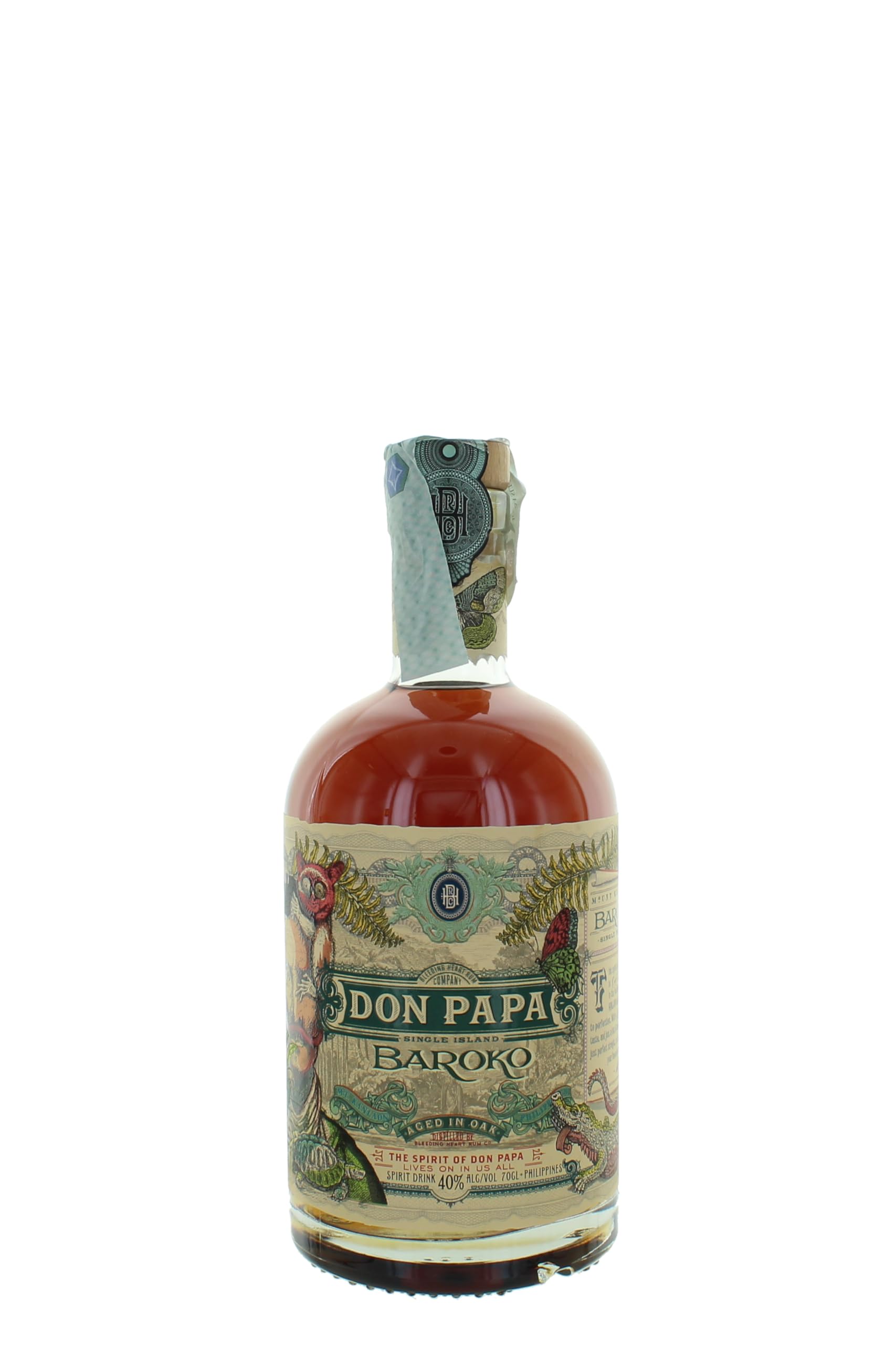 Don Papa BAROKO 40% Vol. 0,7l en boîte cadeau