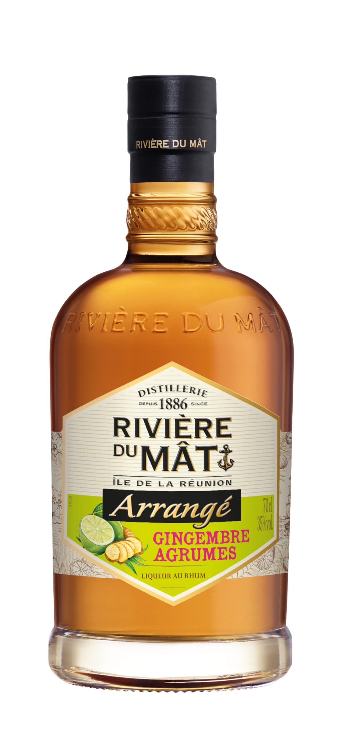Rivière du Mât Arrangé Gingembre Agrumes 35% Vol. 0,7l