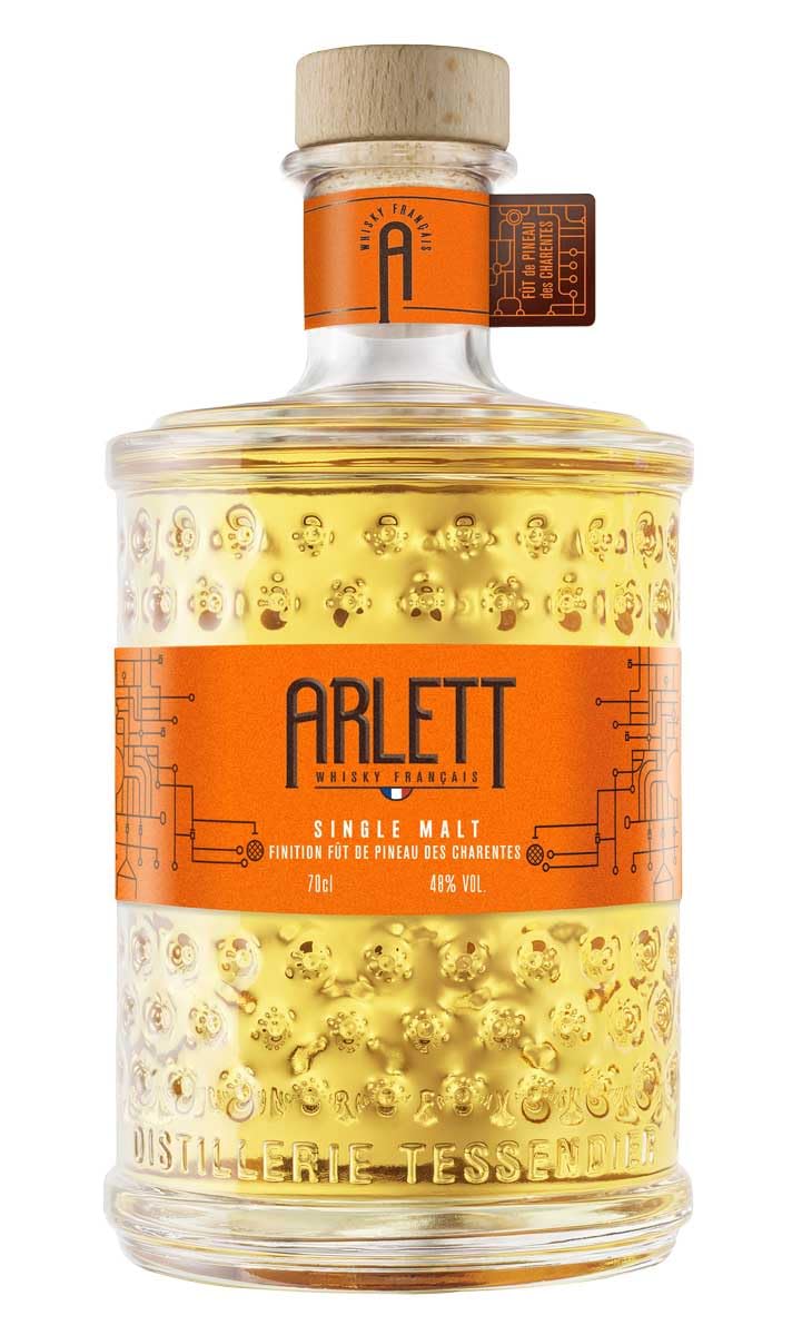 ARLETT Finition Fût de Pineau des Charentes Single Malt Whisky 48% Vol. 0,7l en boîte cadeau