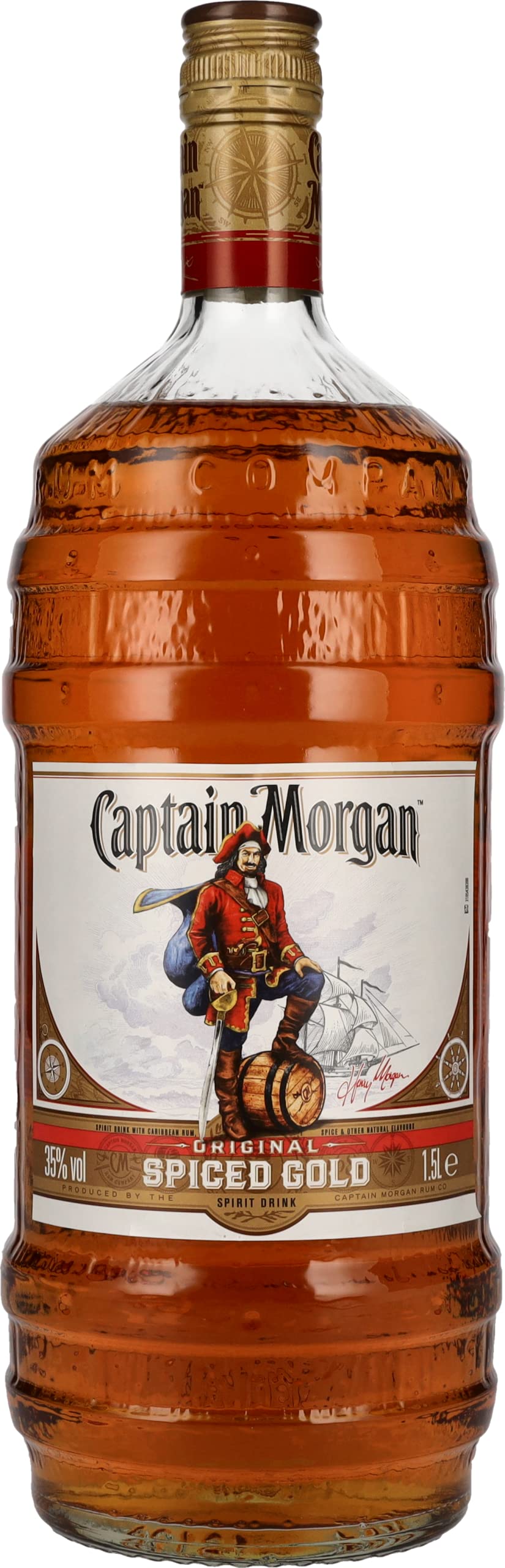 Captain Morgan Original Spiced Gold Barrel Bottle Limited Edition 35% Vol. 1,5l