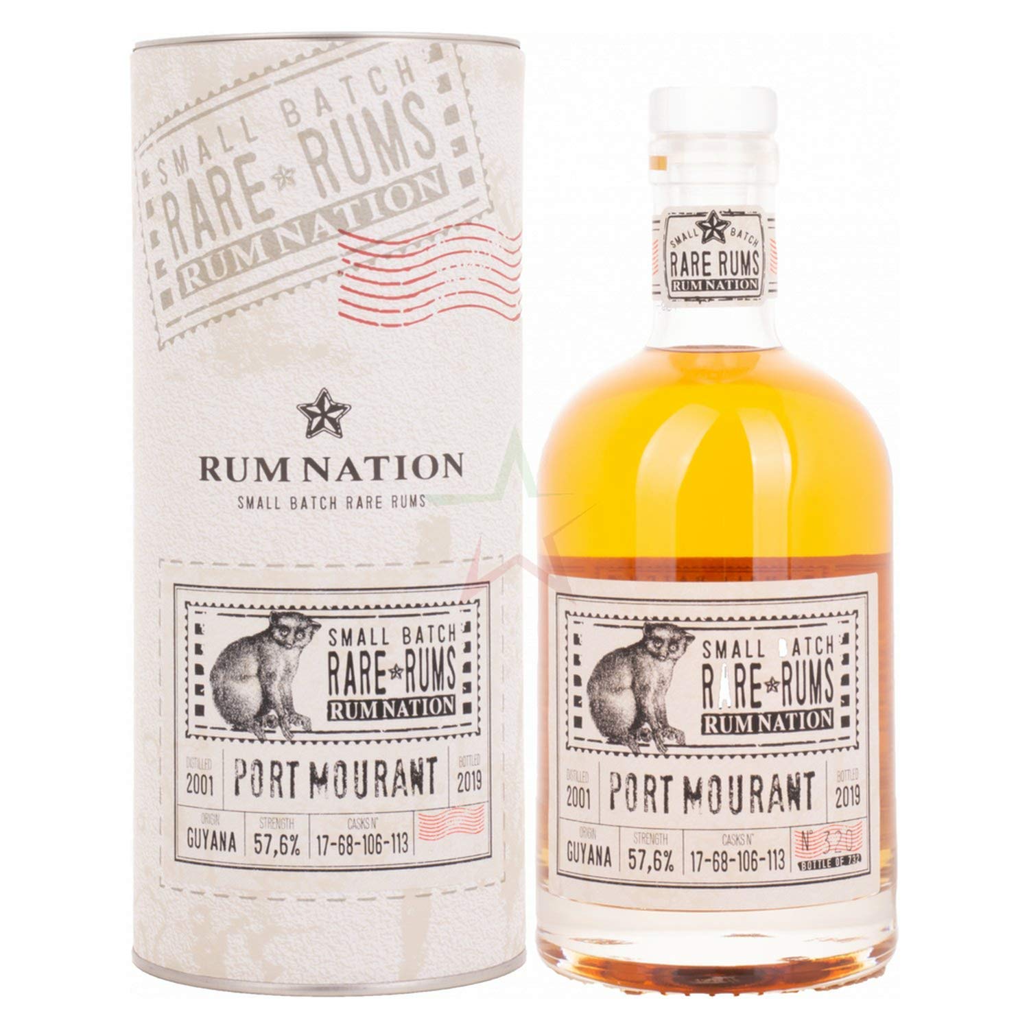 Rum Nation Rare Rum Port Mourant 2001/2019 57,6% Vol. 0,7l en boîte cadeau