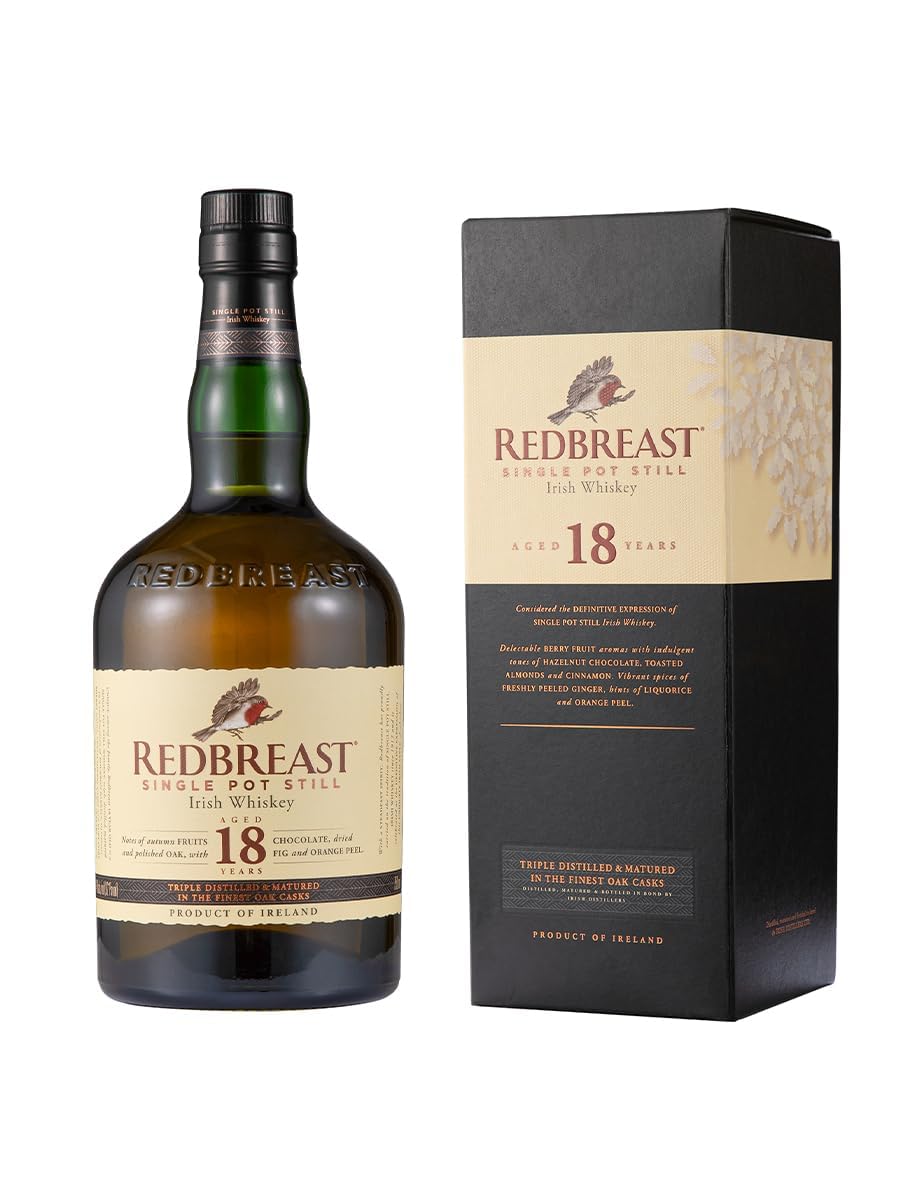Redbreast 18 Years Old Single Pot Still Irish Whiskey 46% Vol. 0,7l en — Piscosaveur