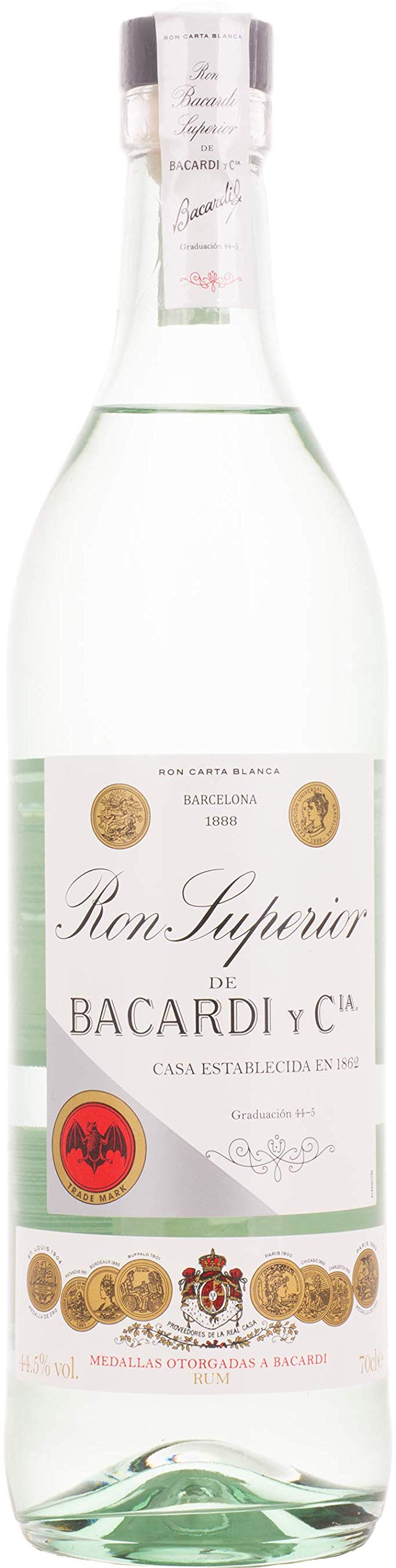 Bacardi Ron Carta Blanca Superior Heritage 1909 44,5% Vol. 0,7l