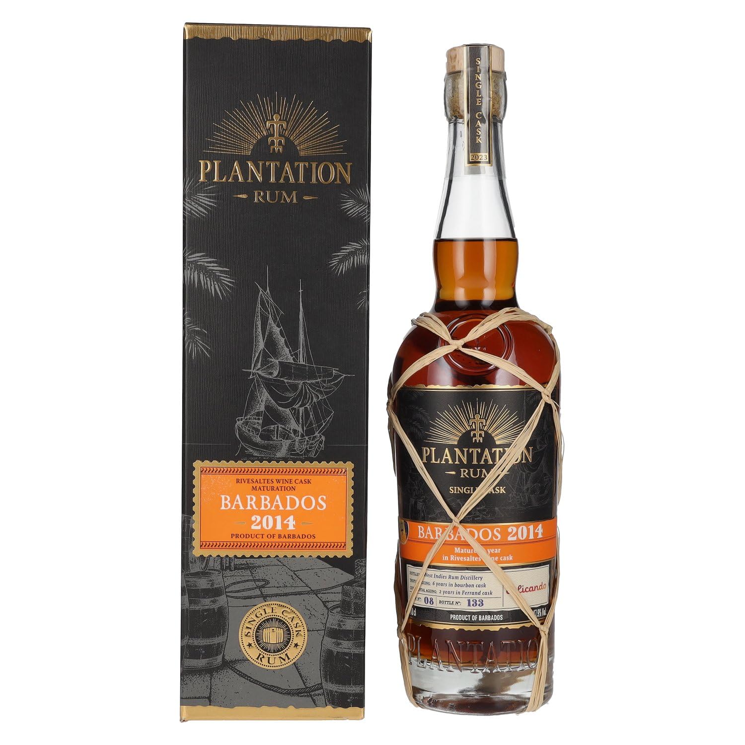 Plantation Rum BARBADOS 2014 Riversaltes Finish by delicando 2023 47,9 — Piscosaveur