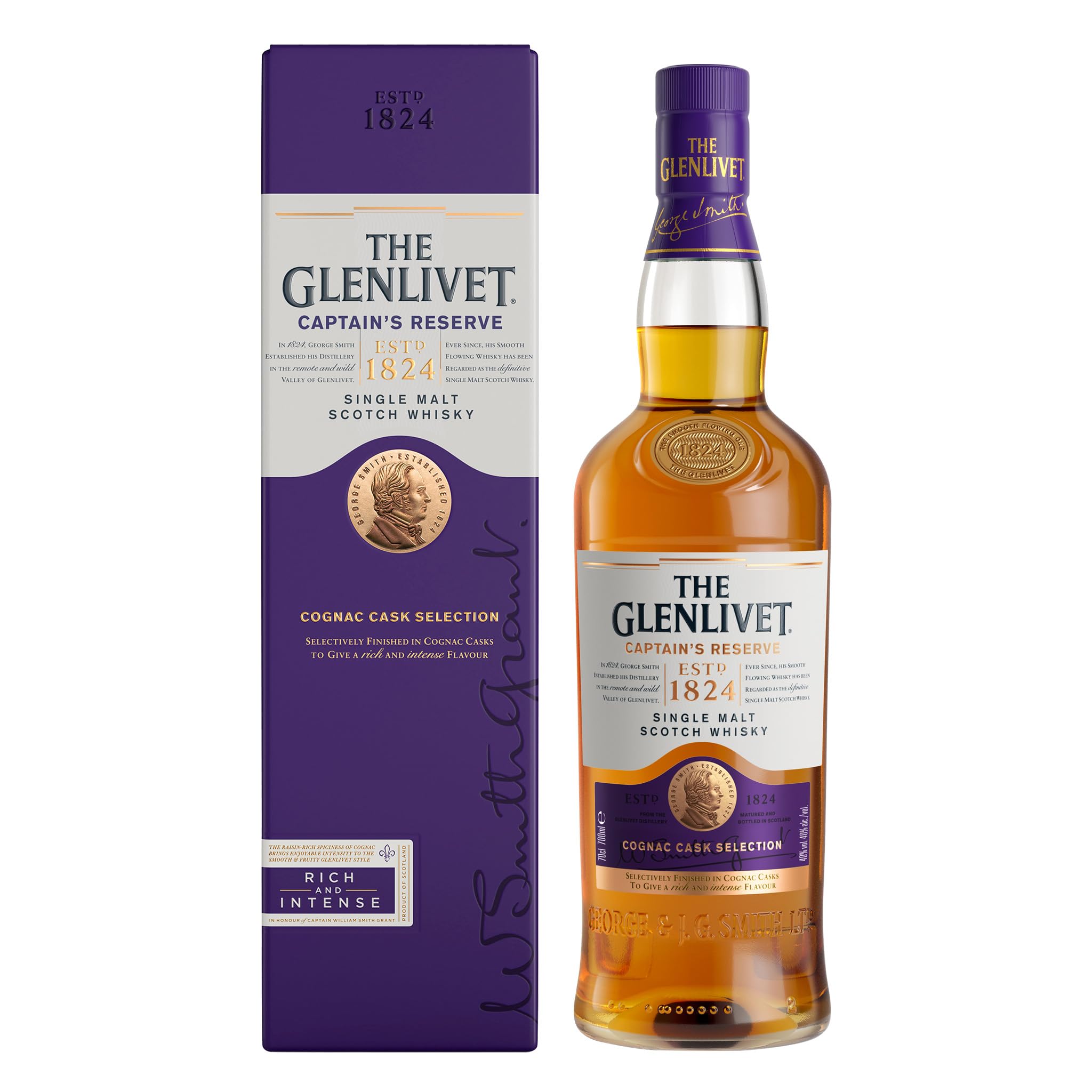 The Glenlivet CAPTAINS RESERVE Single Malt Scotch Whisky 40% Vol. 0,7l — Piscosaveur
