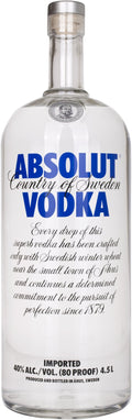 Absolut Vodka 40% Vol. 4,5l — Vodka — Piscosaveur