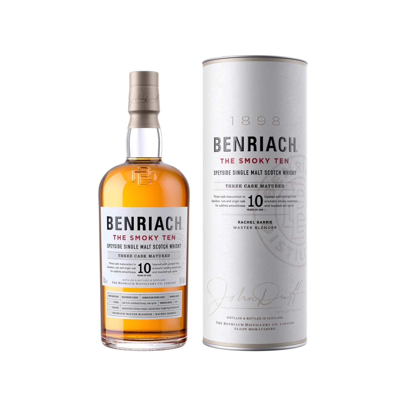 Benriach THE SMOKY TEN Three Cask Matured Speyside Single Malt 46% Vol — Piscosaveur