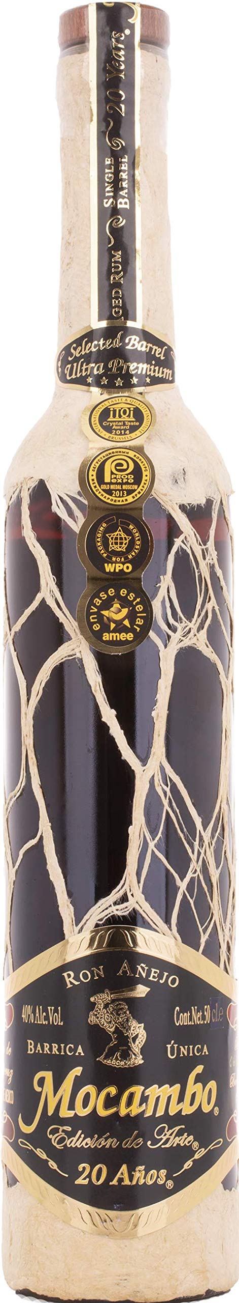 Mocambo Ron Añejo 20 Años Barrica Selecta Premium Edición de Arte 40% Vol. 0,5l