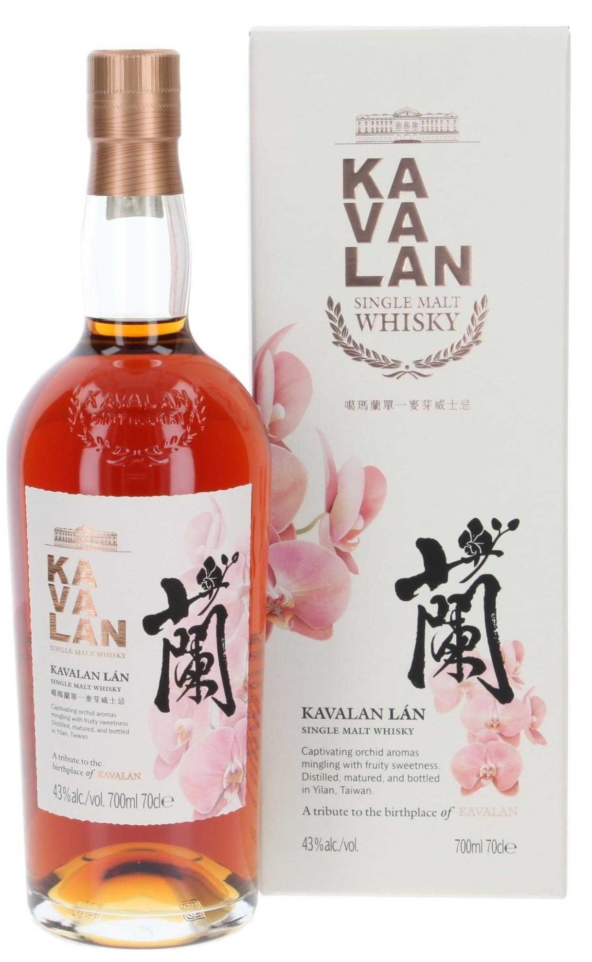 Kavalan LÁN Single Malt Whisky 43% Vol. 0,7l en boîte cadeau — Piscosaveur
