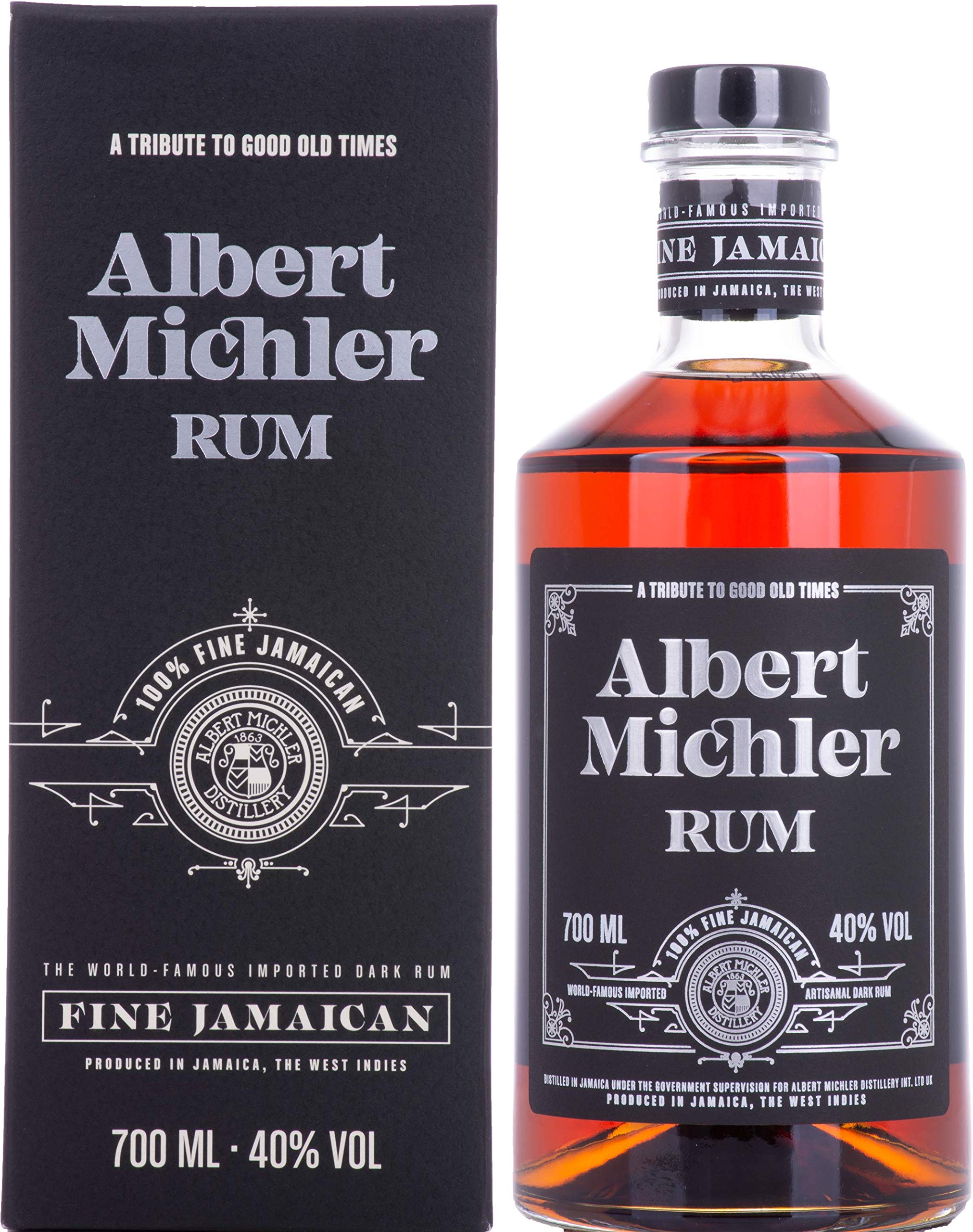 Albert Michler Jamaica Dark Rum 40% Vol. 0,7l en boîte cadeau — Rhum — Piscosaveur