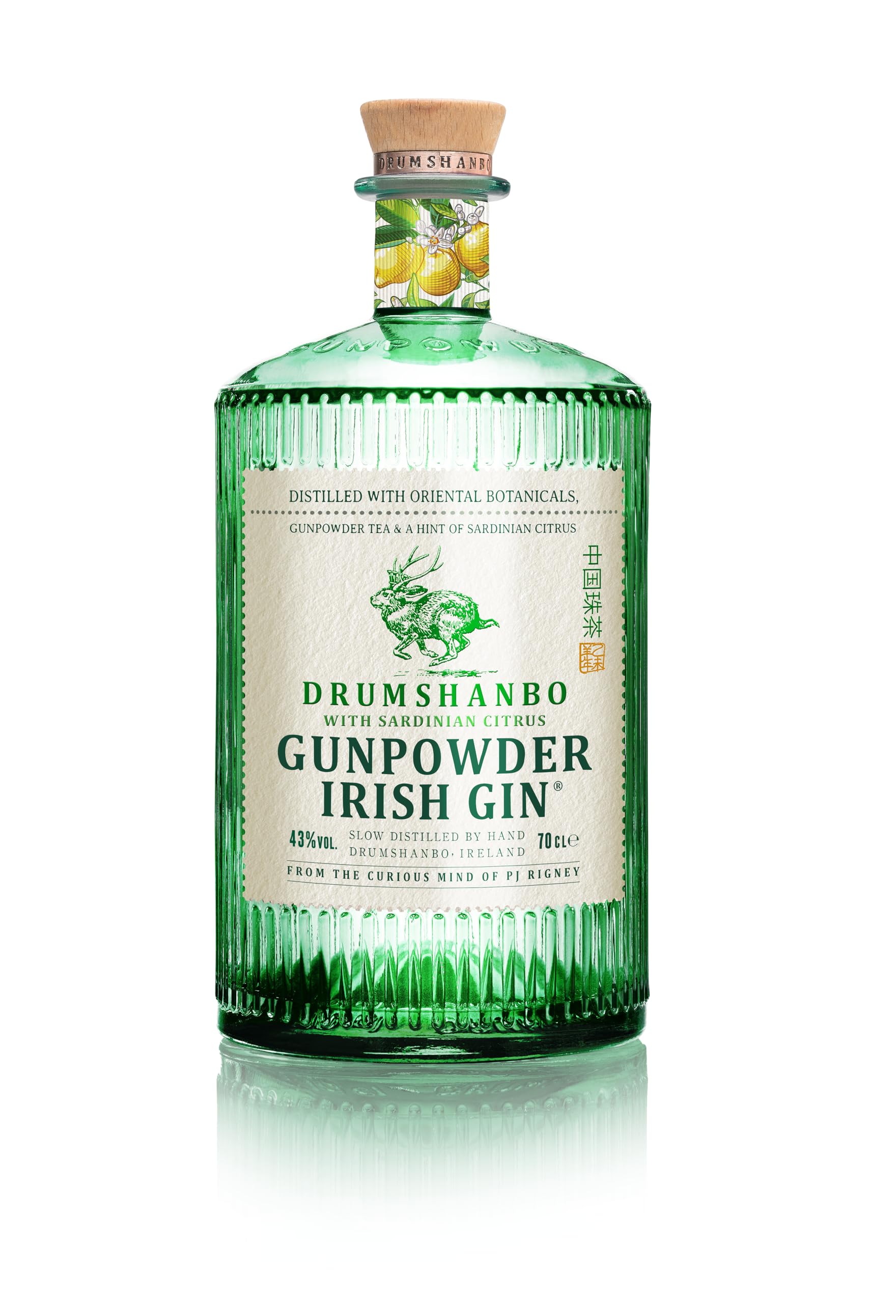 Drumshanbo Gunpowder Irish Gin with Sardinian Citrus 43% Vol. 0,7l — Piscosaveur