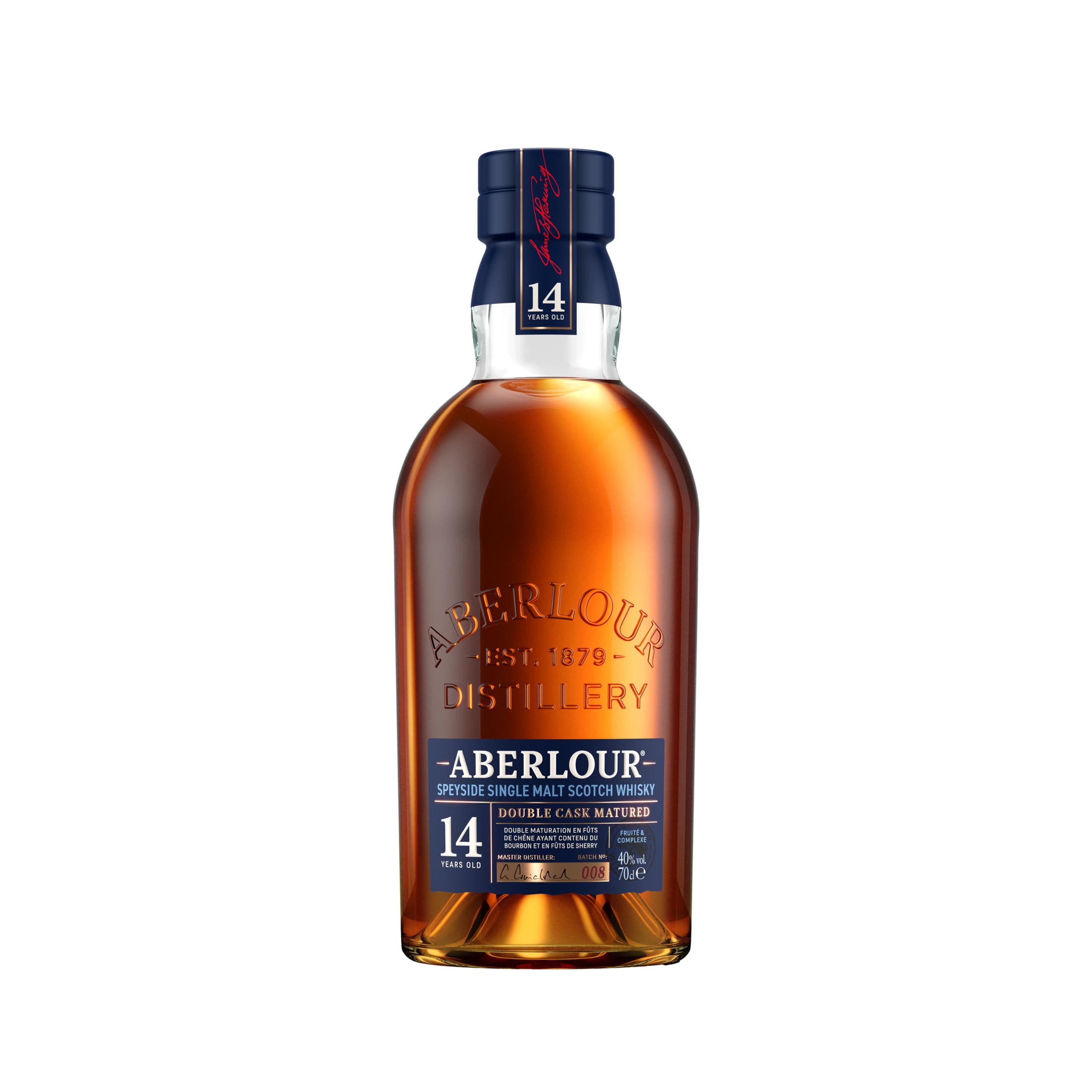 Aberlour 14 Years Old DOUBLE CASK MATURED Batch 0007 40% Vol. 0,7l en boîte cadeau