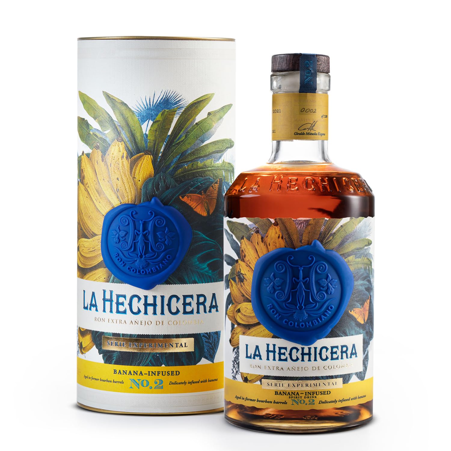 La Hechicera SERIE EXPERIMENTAL No. 2 BANANA-INFUSED 41% Vol. 0,7l en boîte cadeau