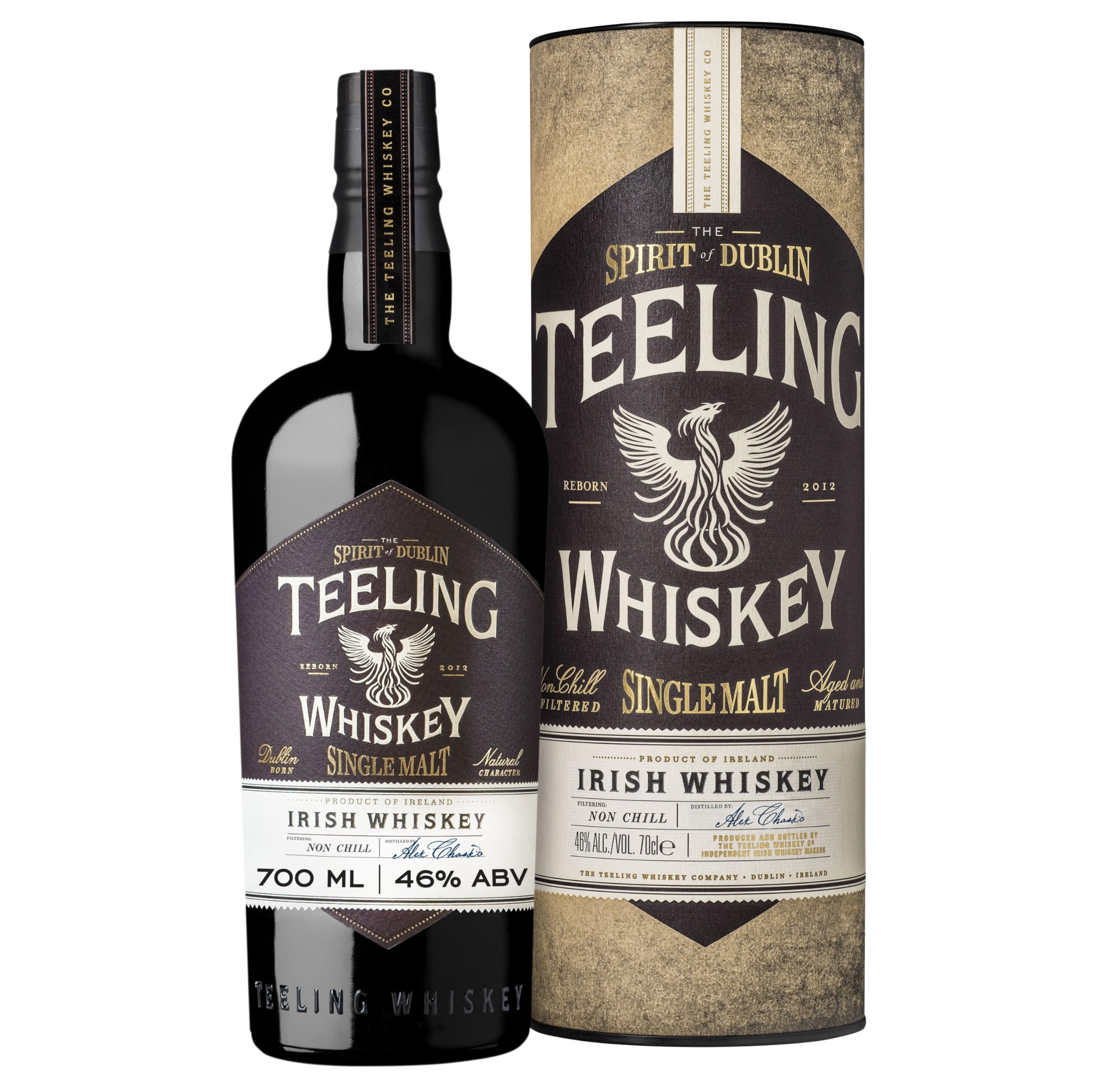 Teeling Whiskey SINGLE MALT Irish Whiskey 46% Vol. 0,7l en boîte cadea — Piscosaveur