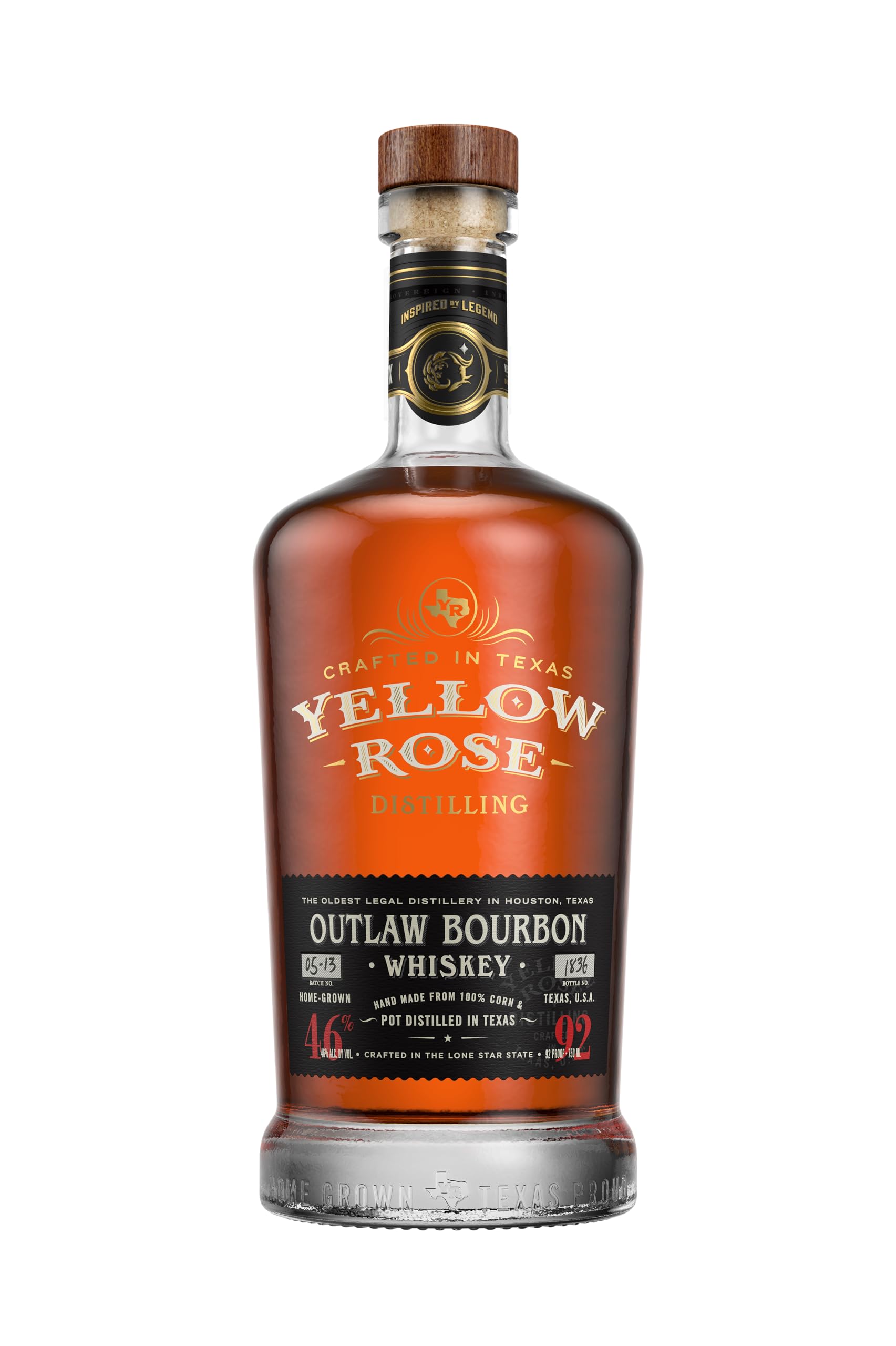 Yellow Rose OUTLAW BOURBON Whiskey 46% Vol. 0,7l