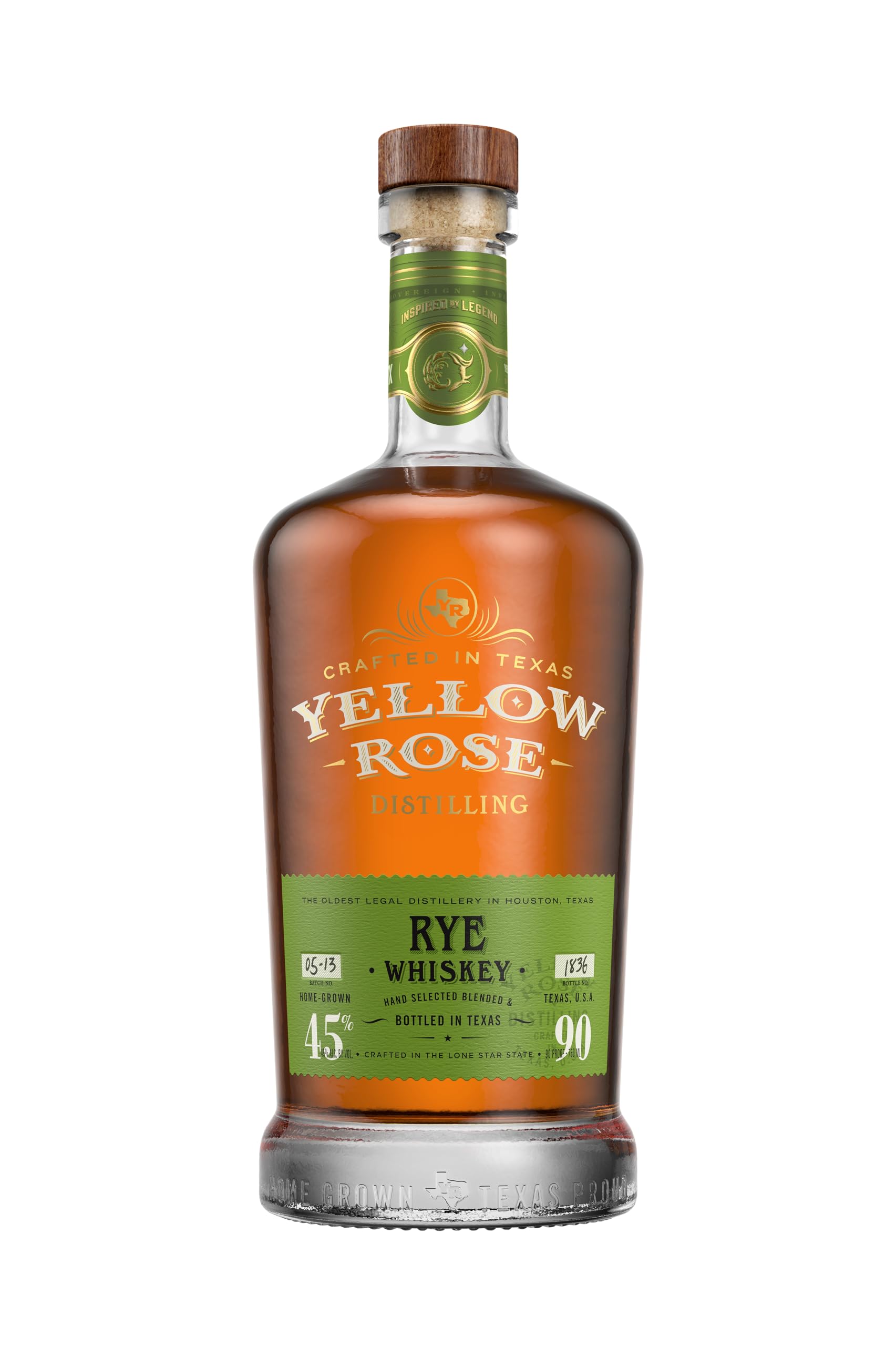 Yellow Rose RYE Whiskey 45% Vol. 0,7l — Piscosaveur