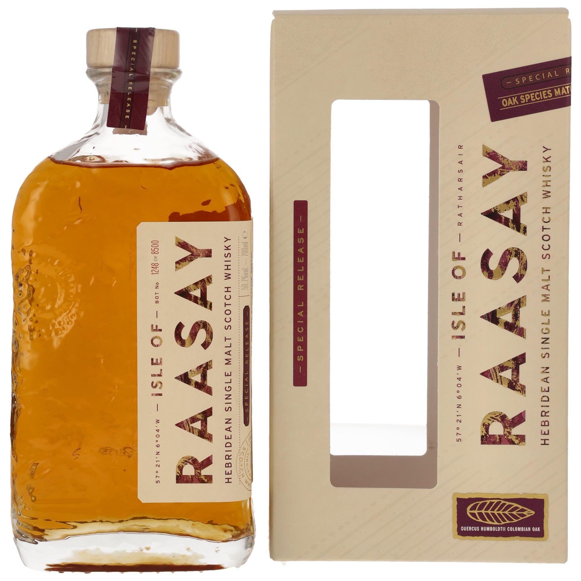 Isle of RAASAY Quercus Humboldtii Columbian Oak Single Malt Special Re — Piscosaveur